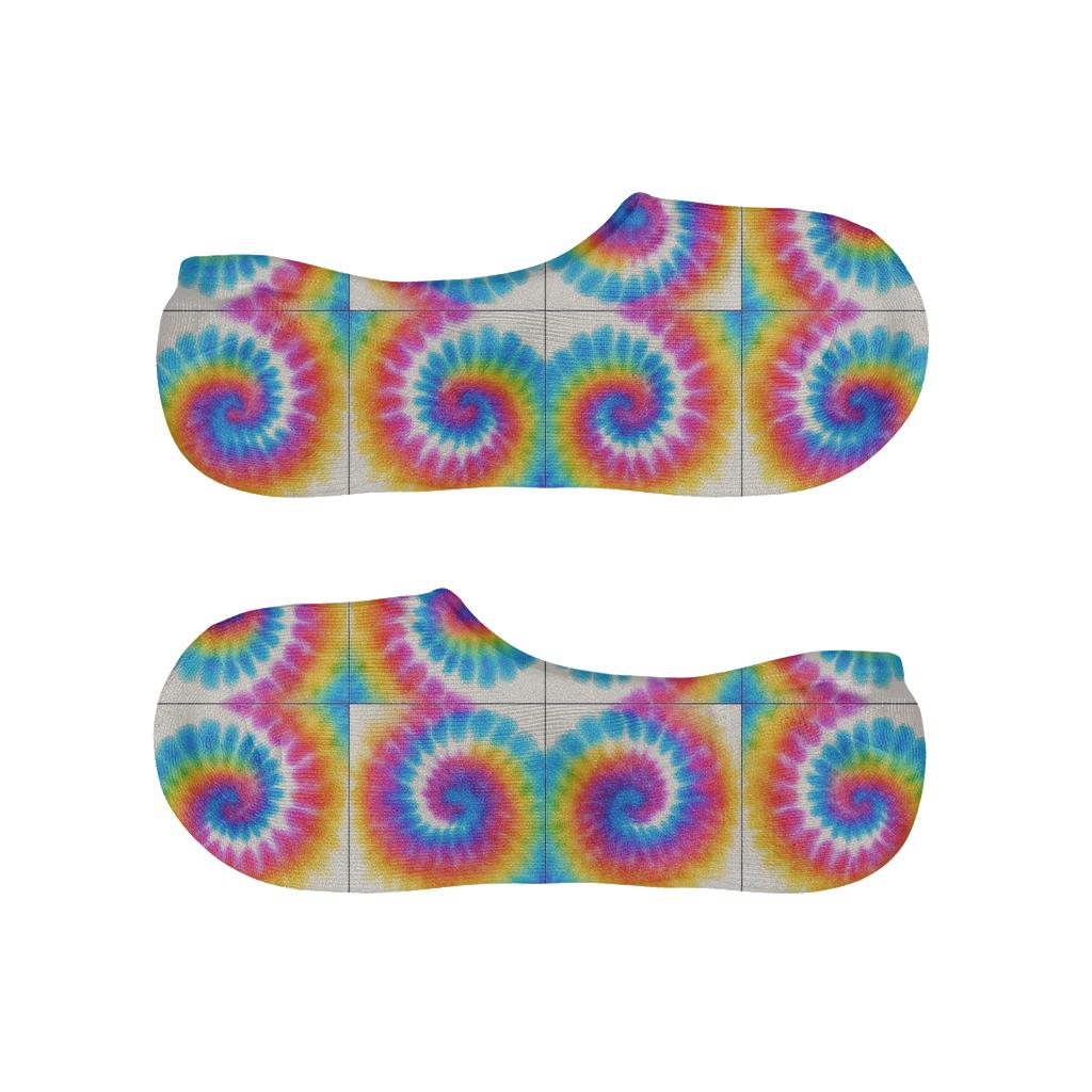 Radiant Spiral Tile Grid personalized invisible socks