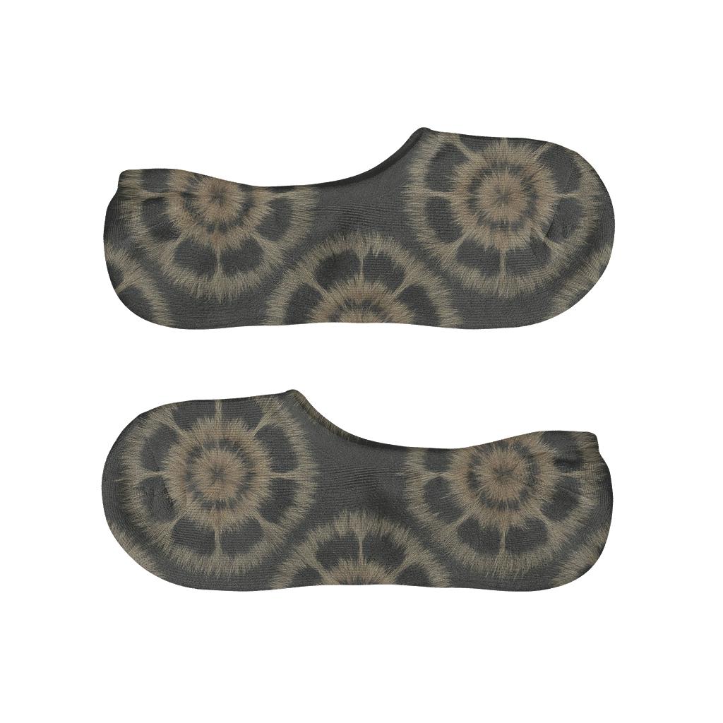 Charcoal Layered Rosette Tessellation unique hidden socks