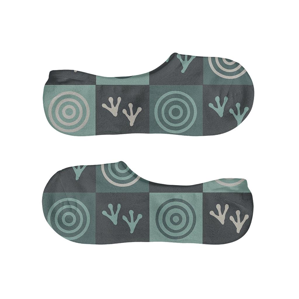 Wet Footprint Mosaic comfortable low-cut socks
