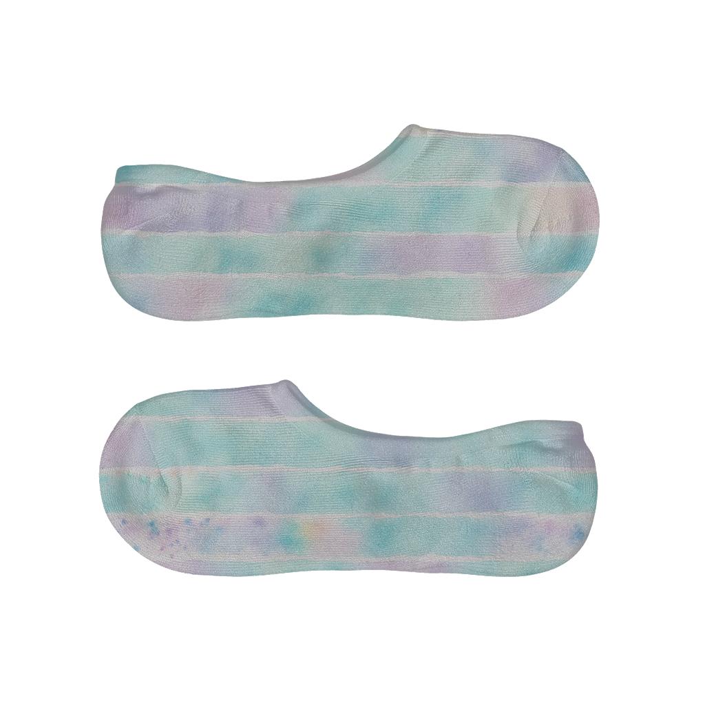 Pastel Scrunch Speckle Bands low cut no-show socks