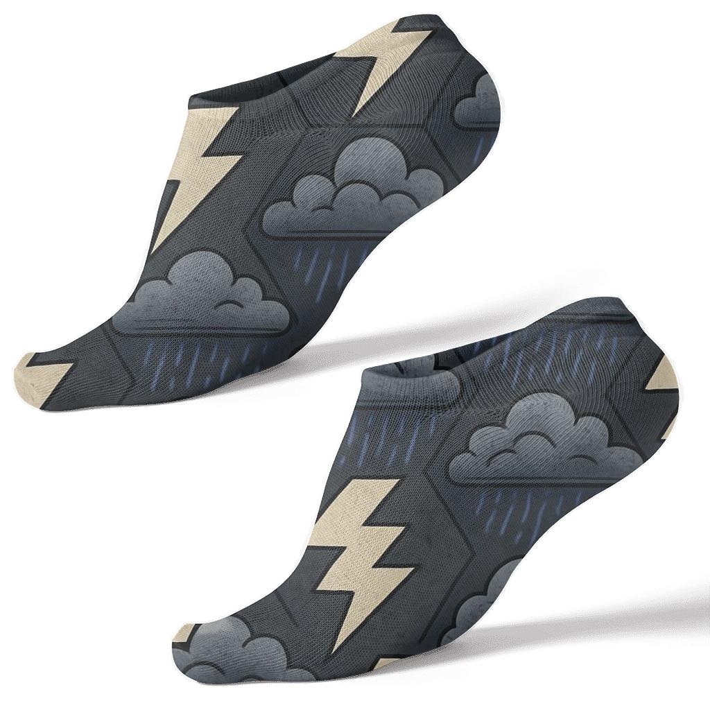 Storm Lace Tessellation comfortable cotton ankle socks