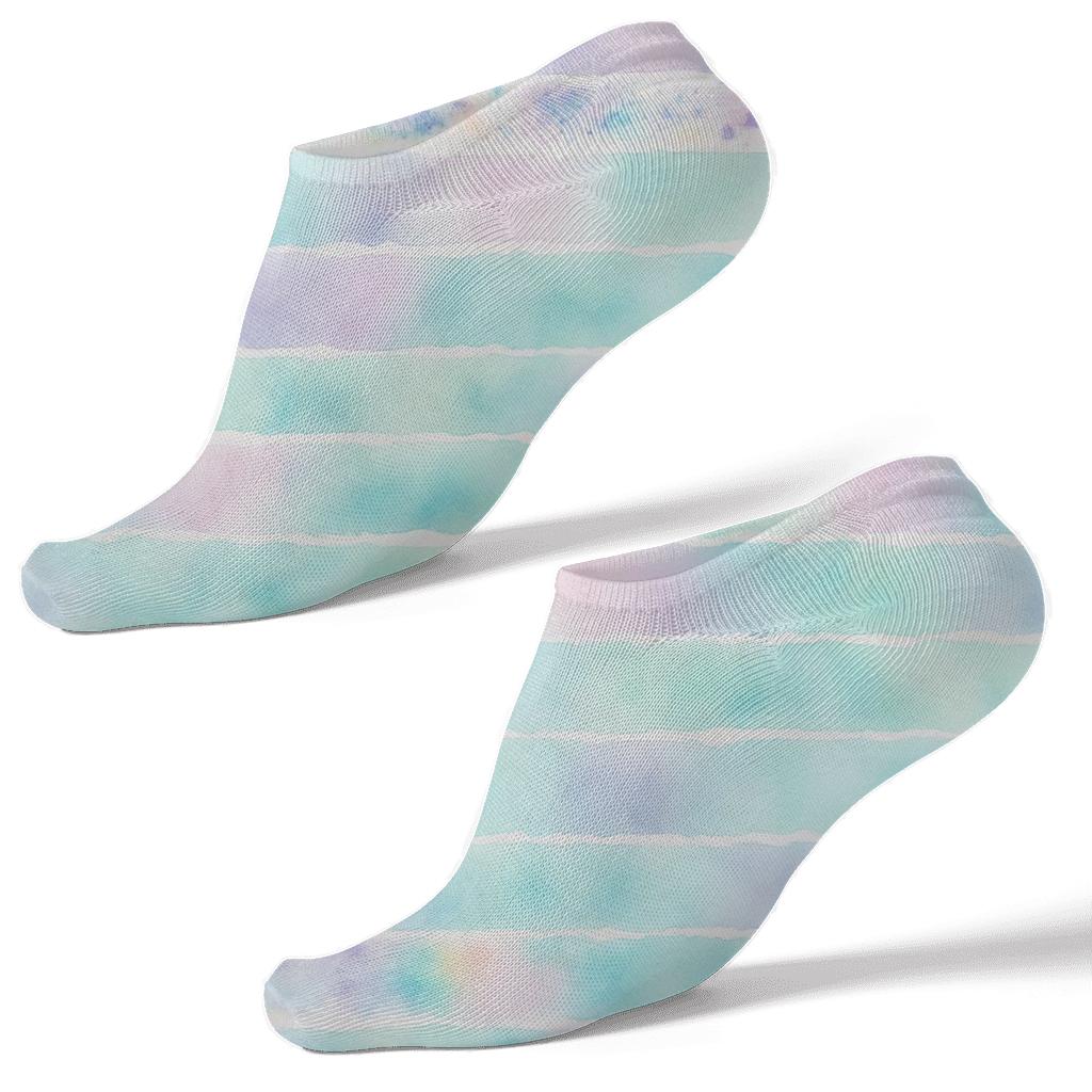 Pastel Scrunch Speckle Bands unique graphic ankle socks