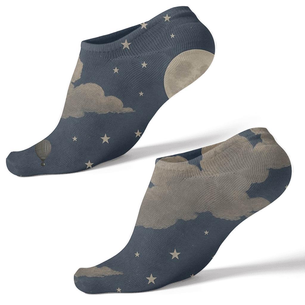 Twilight Starry Drift unique graphic ankle socks