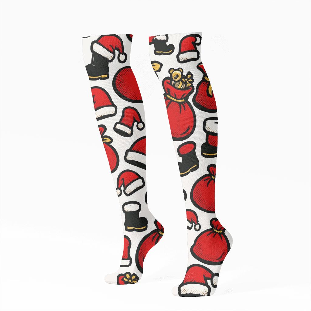 Santa Sack Scatter Premium Edition comfortable cotton knee-high socks