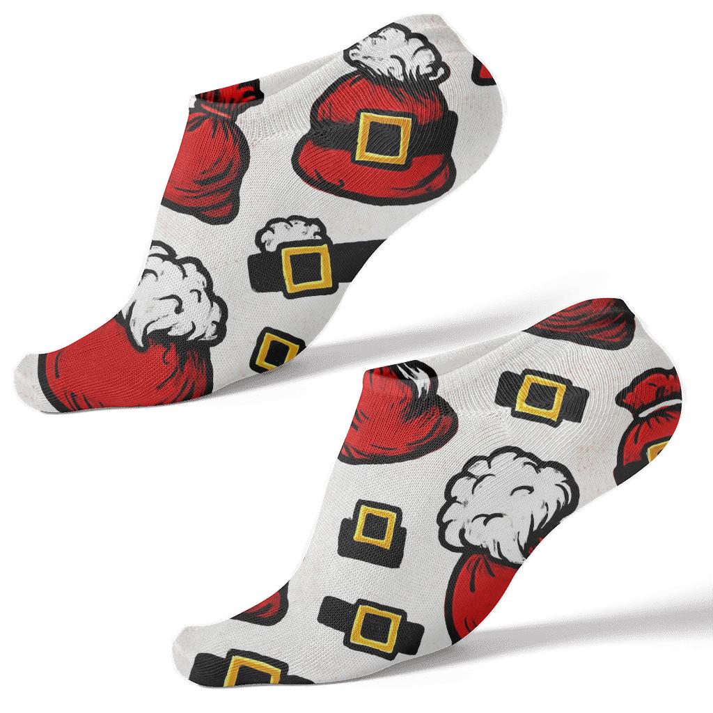 Santa Sack Scatter Pattern custom ankle socks