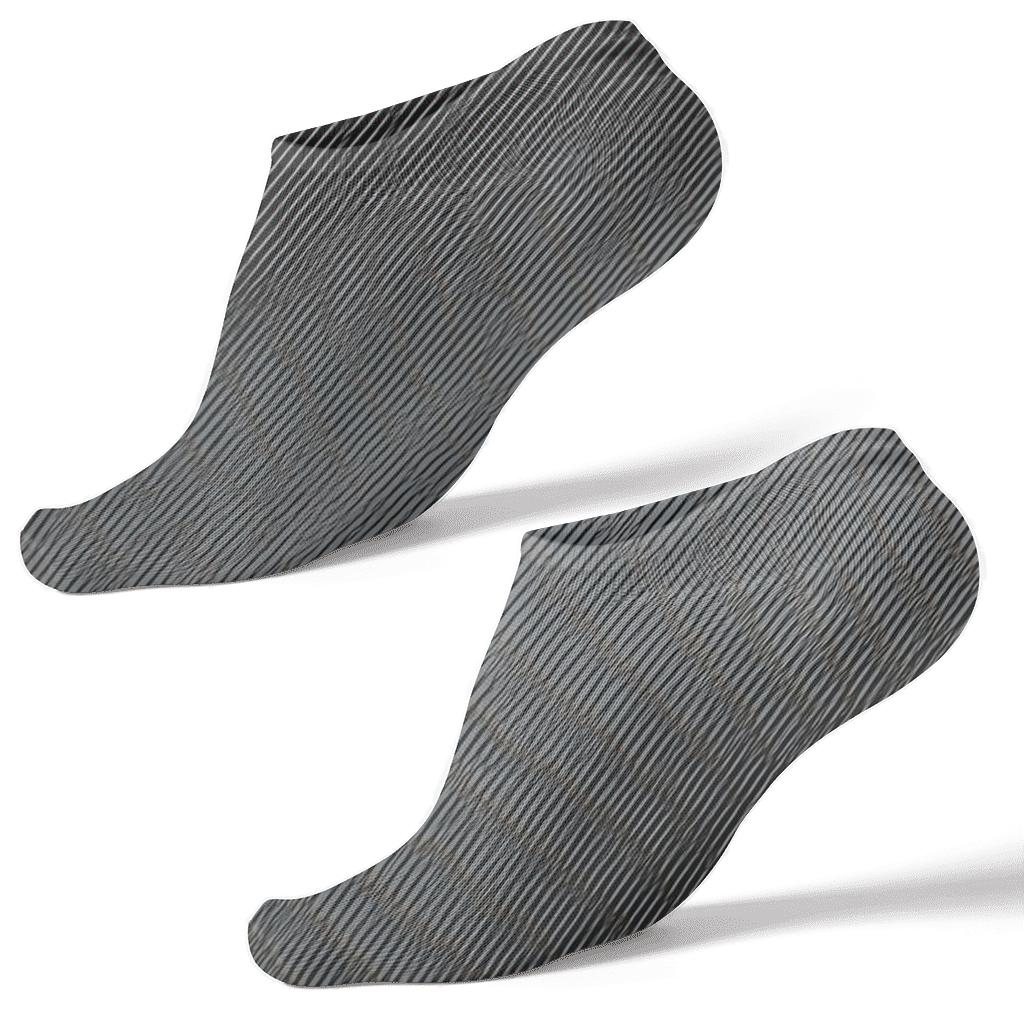 Subtle Moire Bands comfortable cotton ankle socks