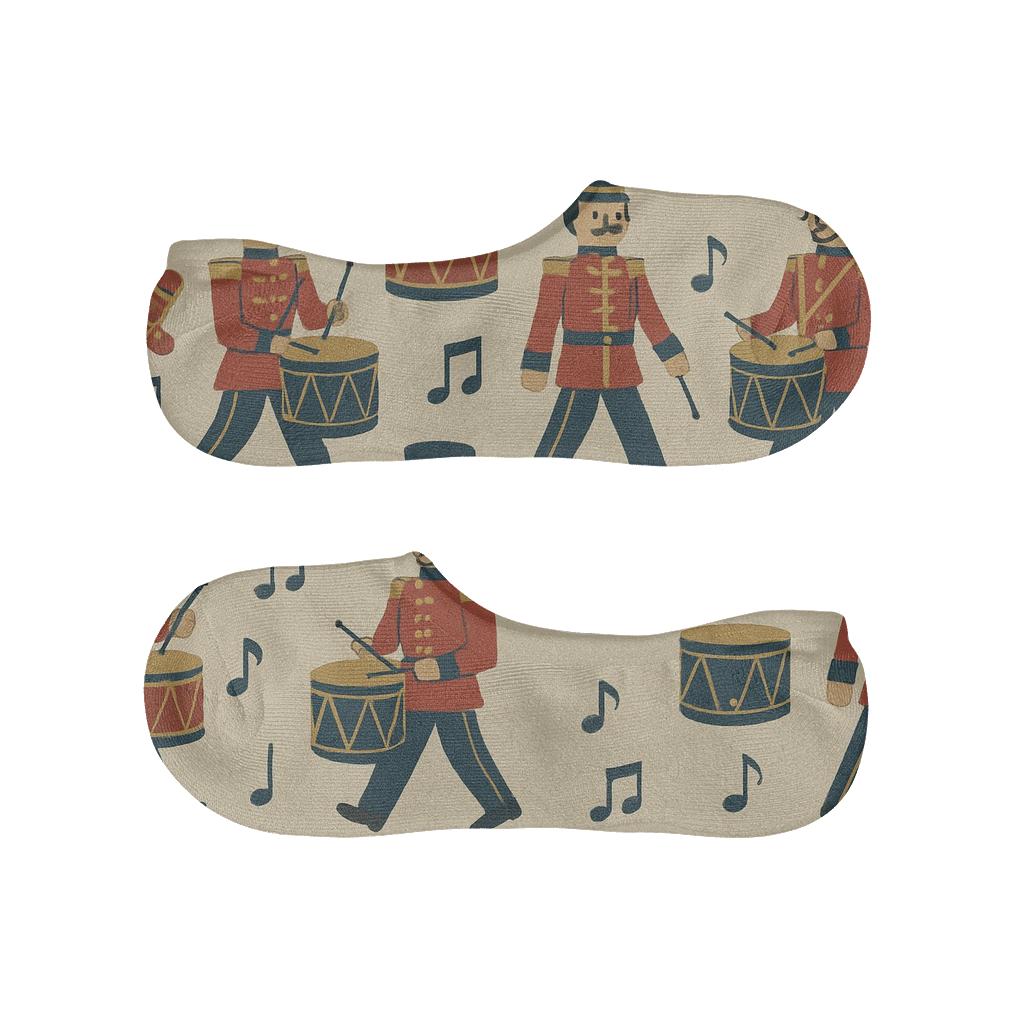 Nutcracker Parade Holiday anti-slip no-show socks
