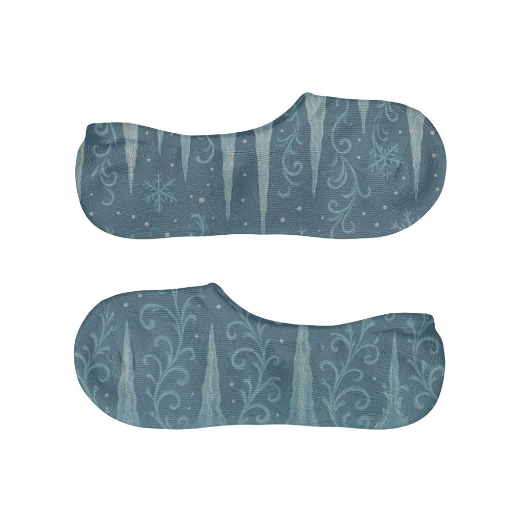 Icicle Fringe Winter Xmas breathable no-show socks