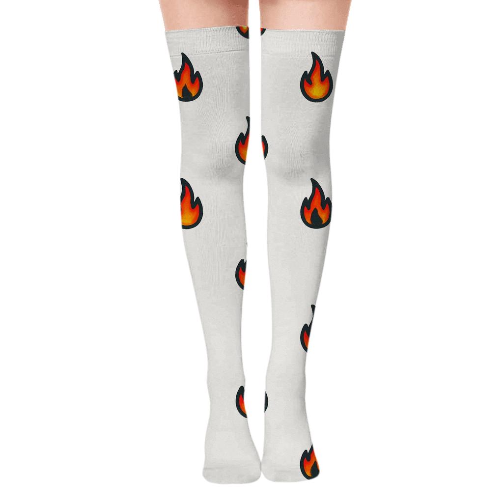 Minimal Heat Chic Scatter custom over-the-knee socks