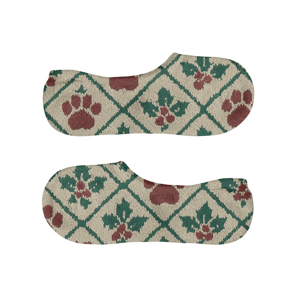 Holly Paw Lattice trendy no-show sock styles