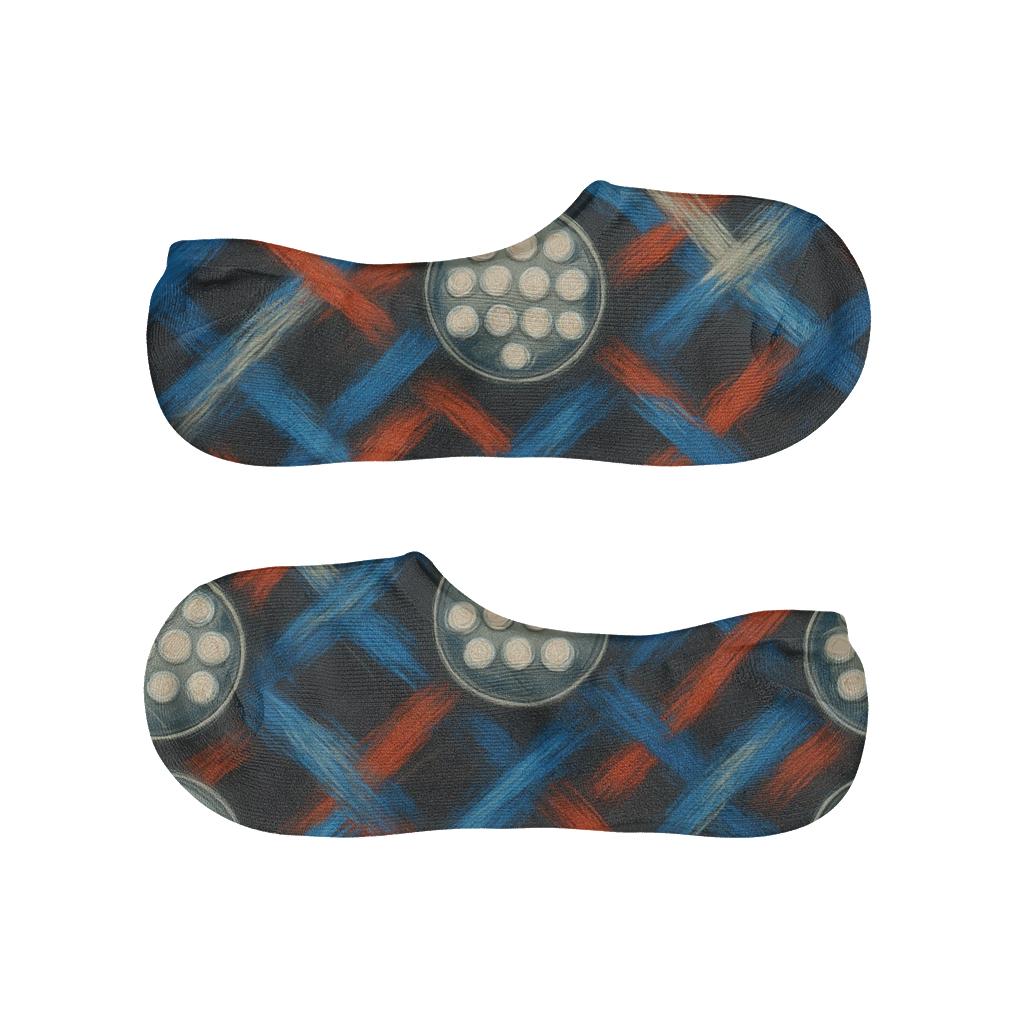 Stadium Light Lattice Blue Jays anti-slip no-show socks