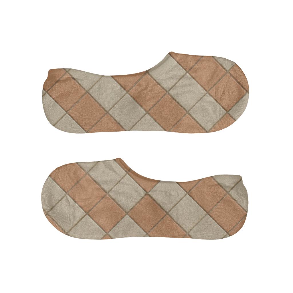 Light Prism Tessellate designer print no-show socks