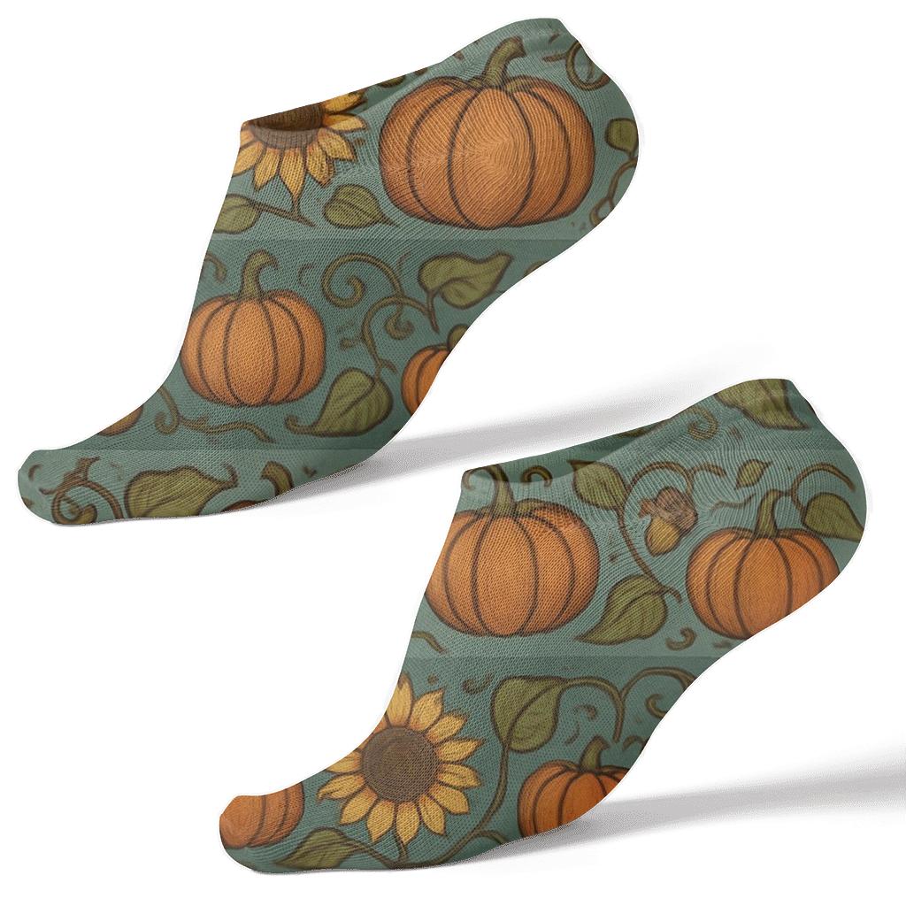 Pumpkin Patch Mirror Band personalized ankle socks