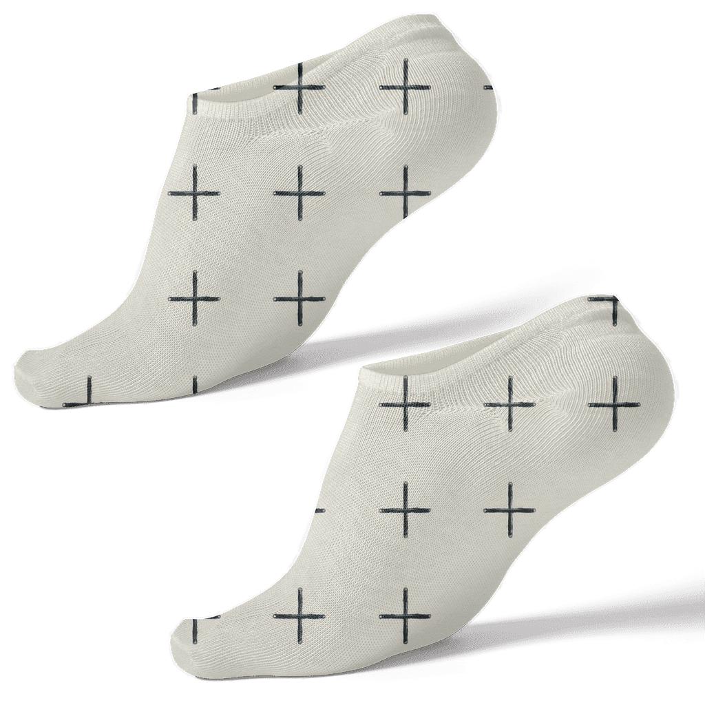 Gentle Cross Pack trendy patterned ankle socks