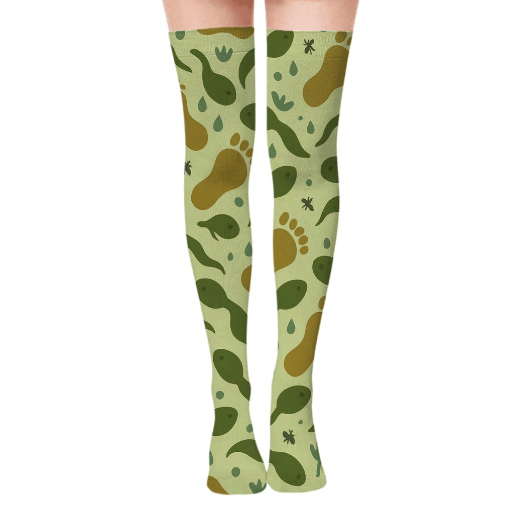 Tadpole Chevron Flow stylish fashion over-the-knee socks