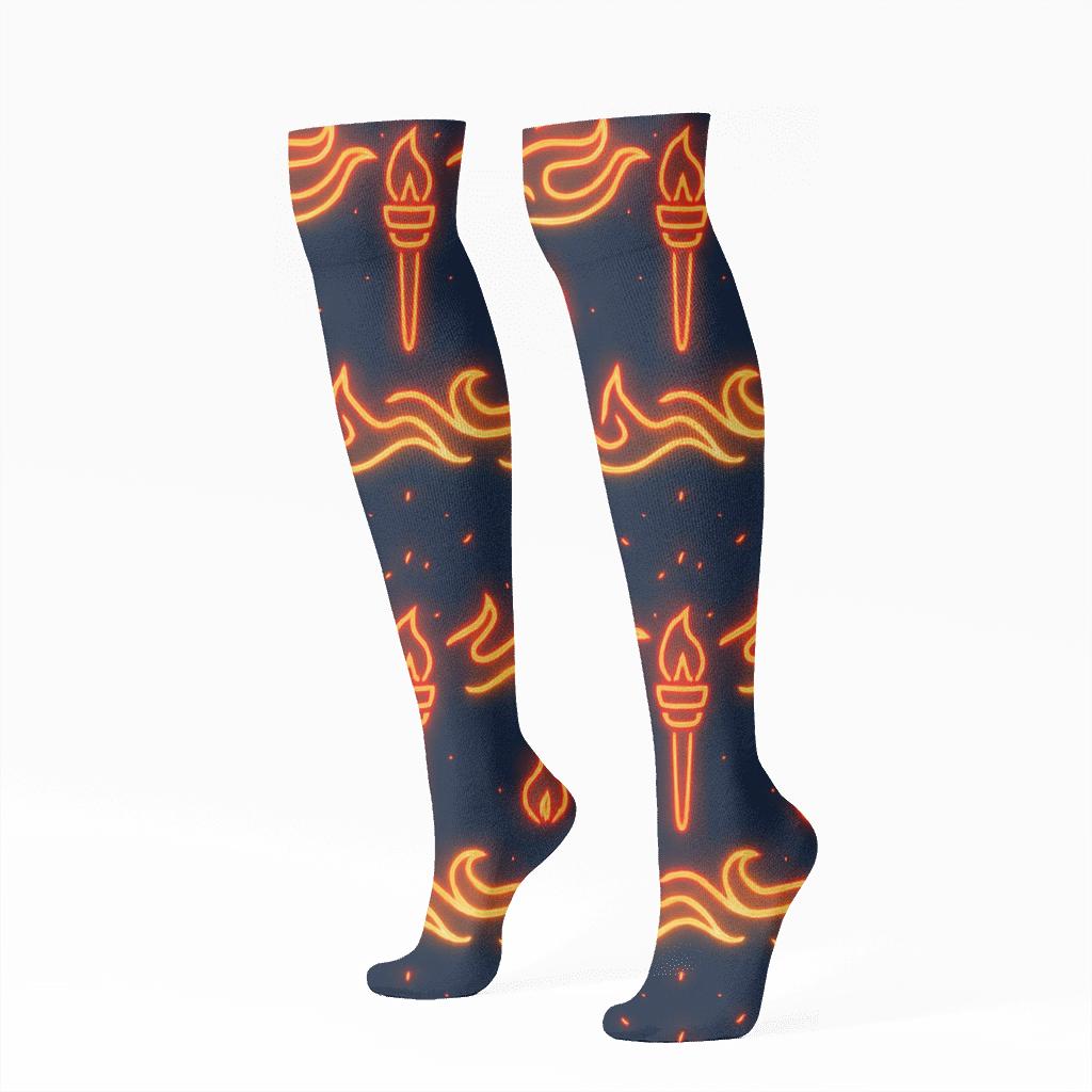 Torch Chevron Progression soft everyday knee-high socks