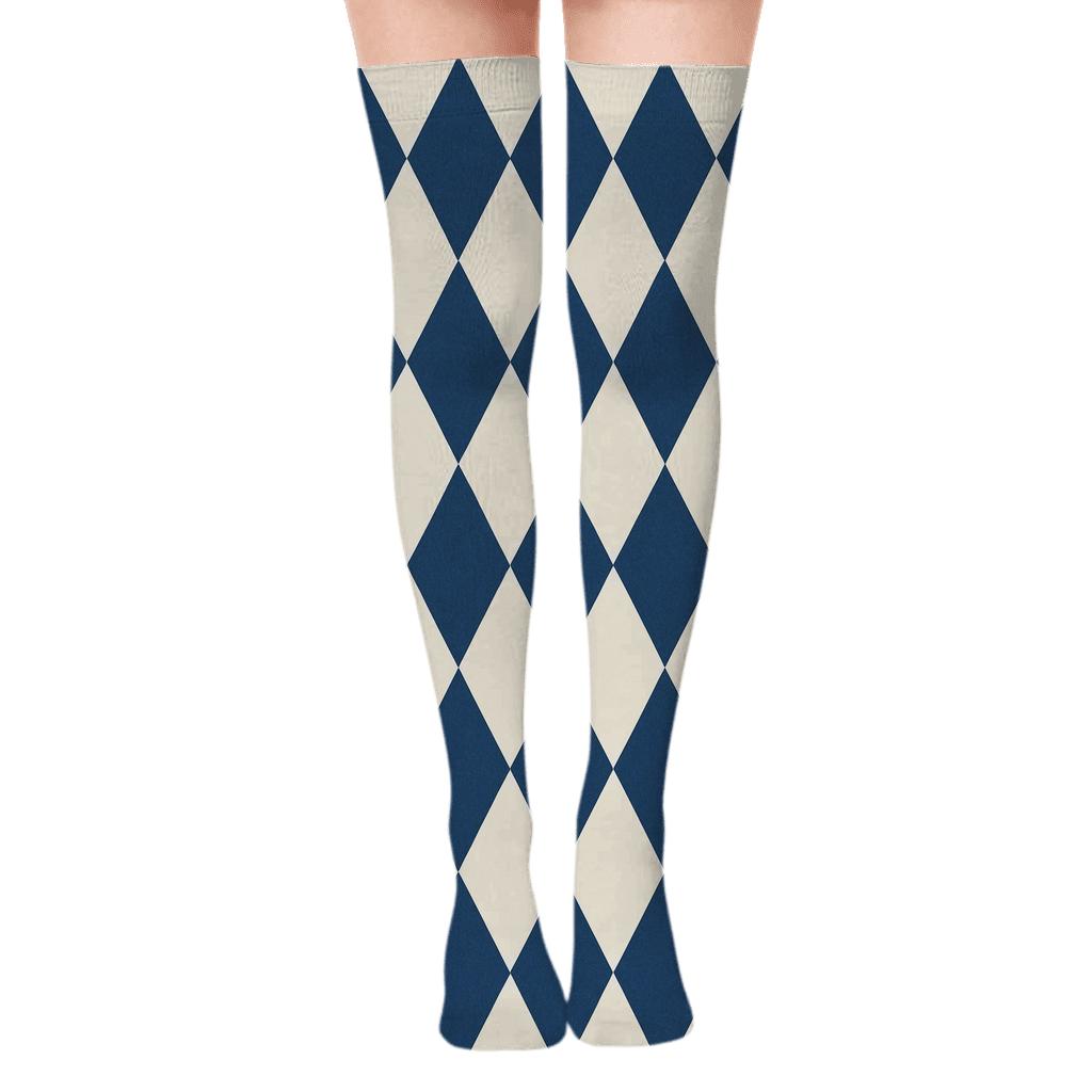 Light Prism Tessellate premium cozy over-the-knee socks