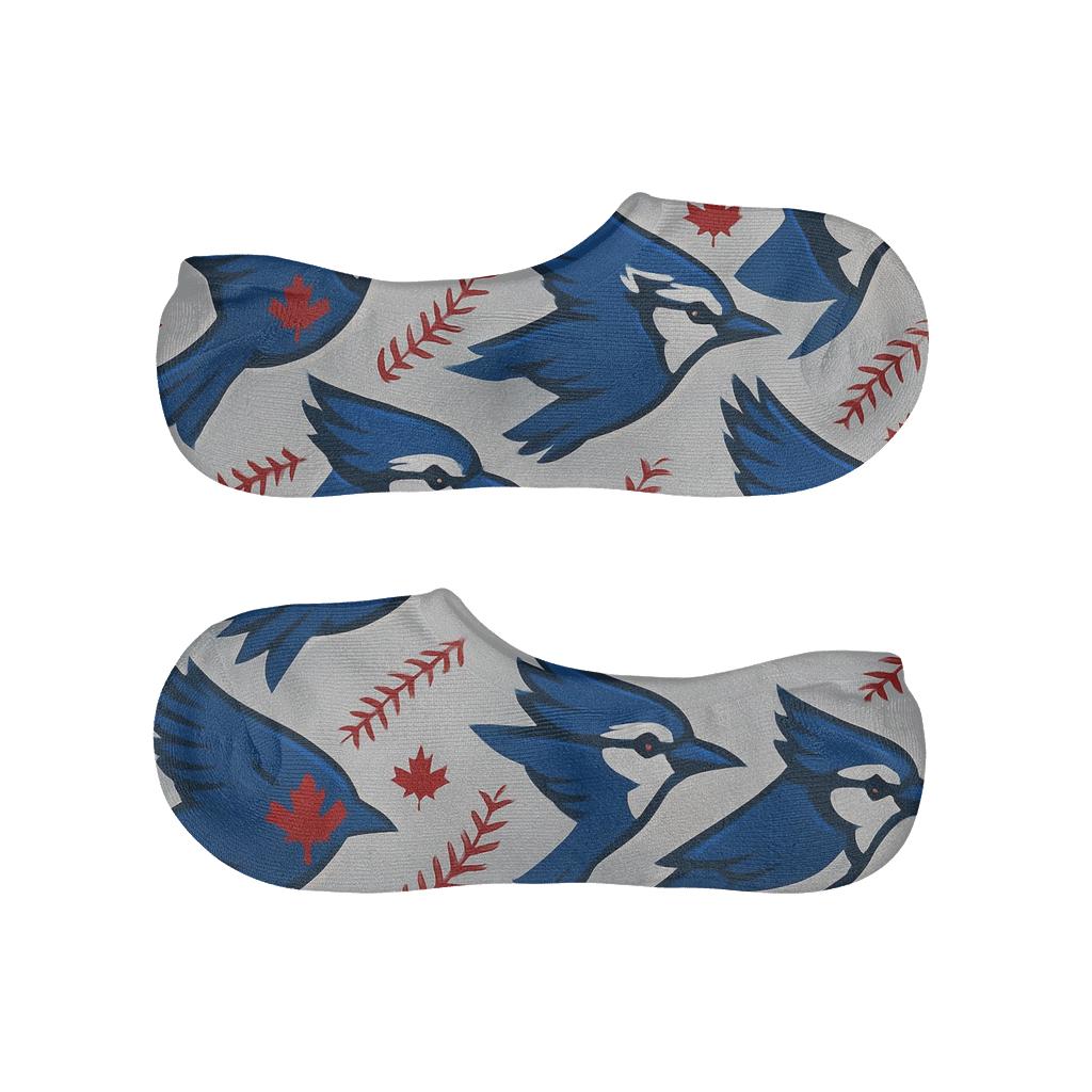 Flying Jay Tessellation Blue Jays personalized invisible socks