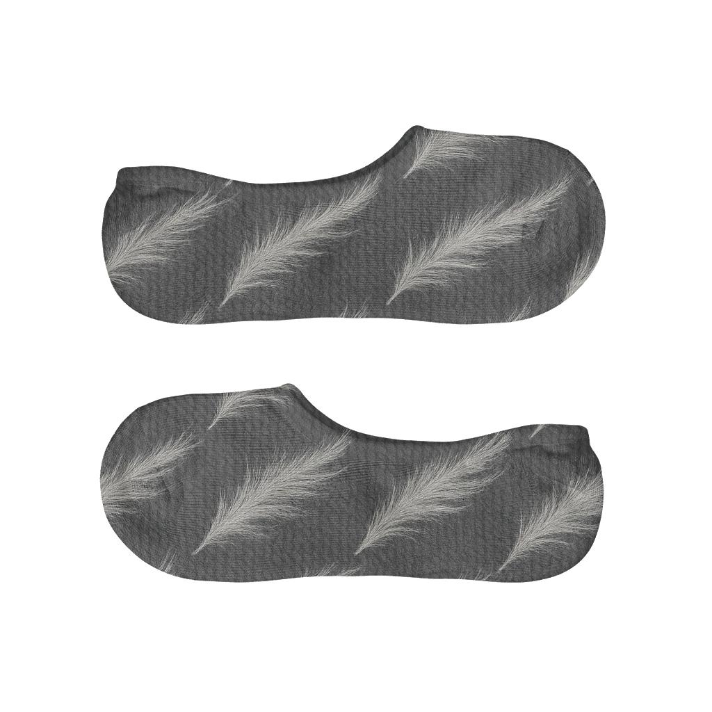 Knitted Cirrus Feather Repeat anti-slip no-show socks