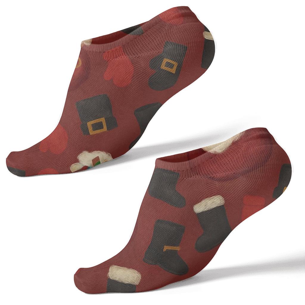 Sack Of Toys Santa Scatter soft everyday ankle socks