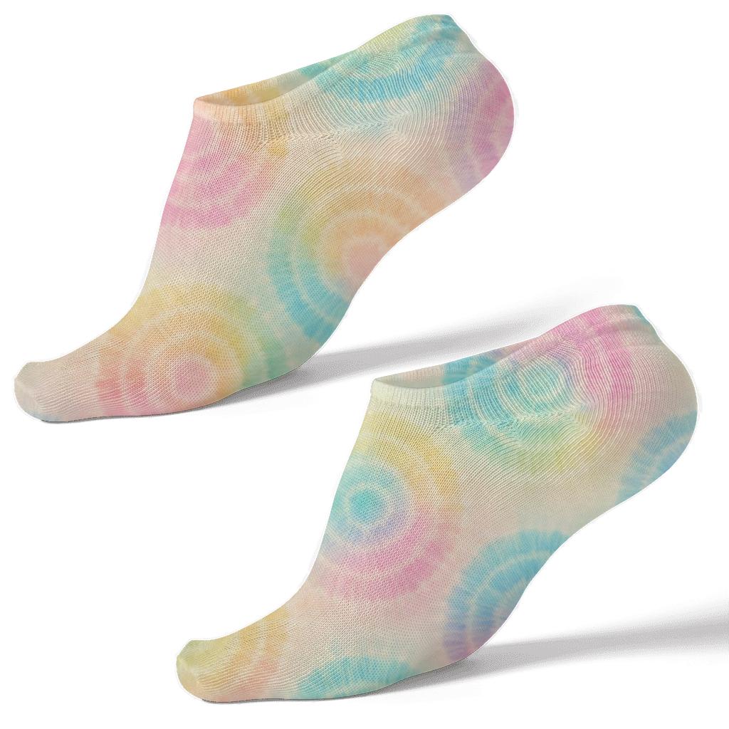 Pastel Sunburst Mandala Repeat custom ankle socks