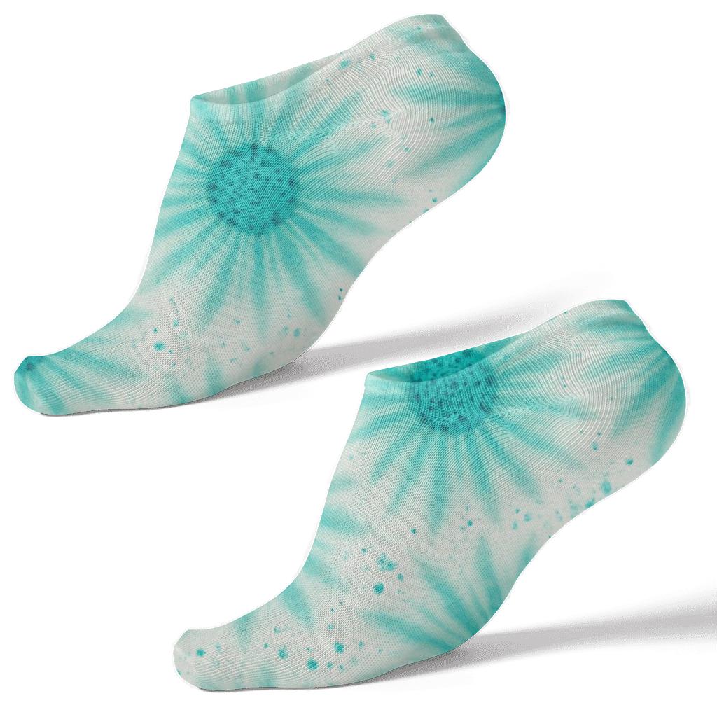 Ice Dye Starburst Tessellation unique graphic ankle socks
