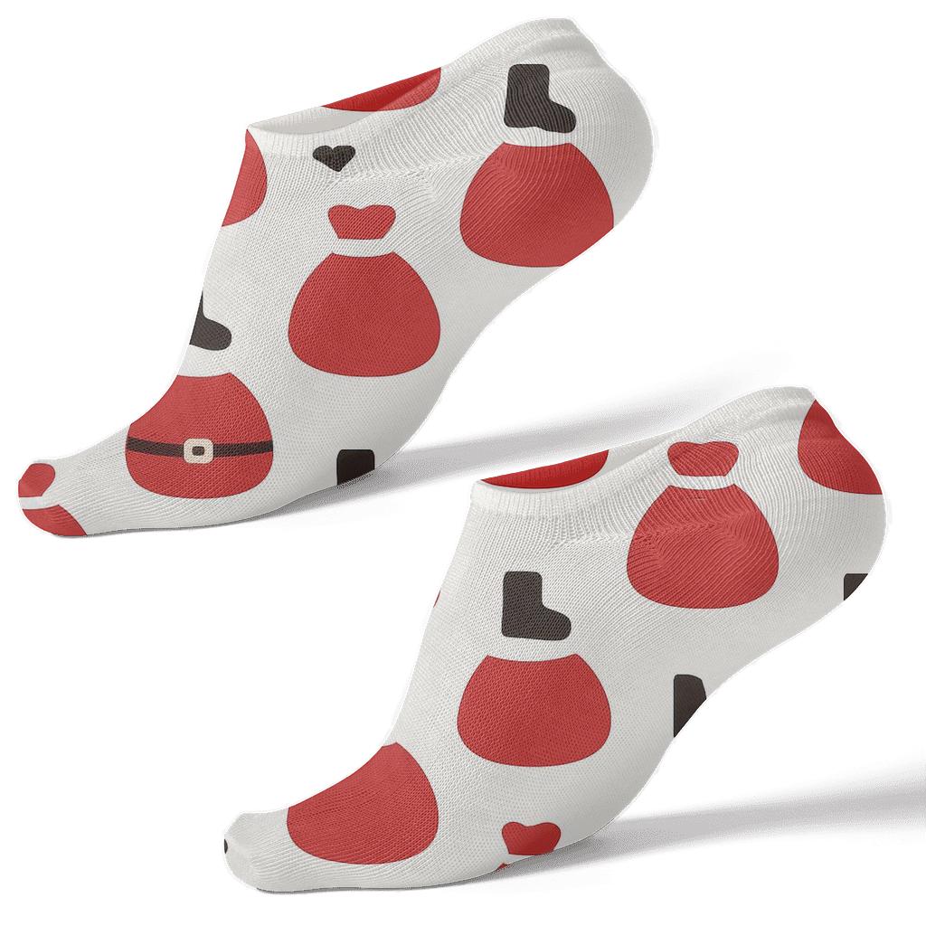Sack Motif Santa Pattern premium sports ankle socks