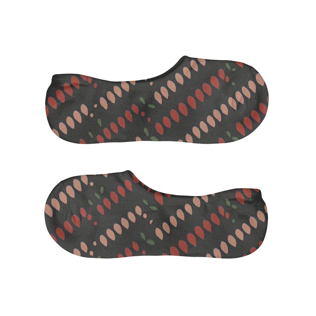 Modern Seed Scatter Chevron trendy no-show sock styles