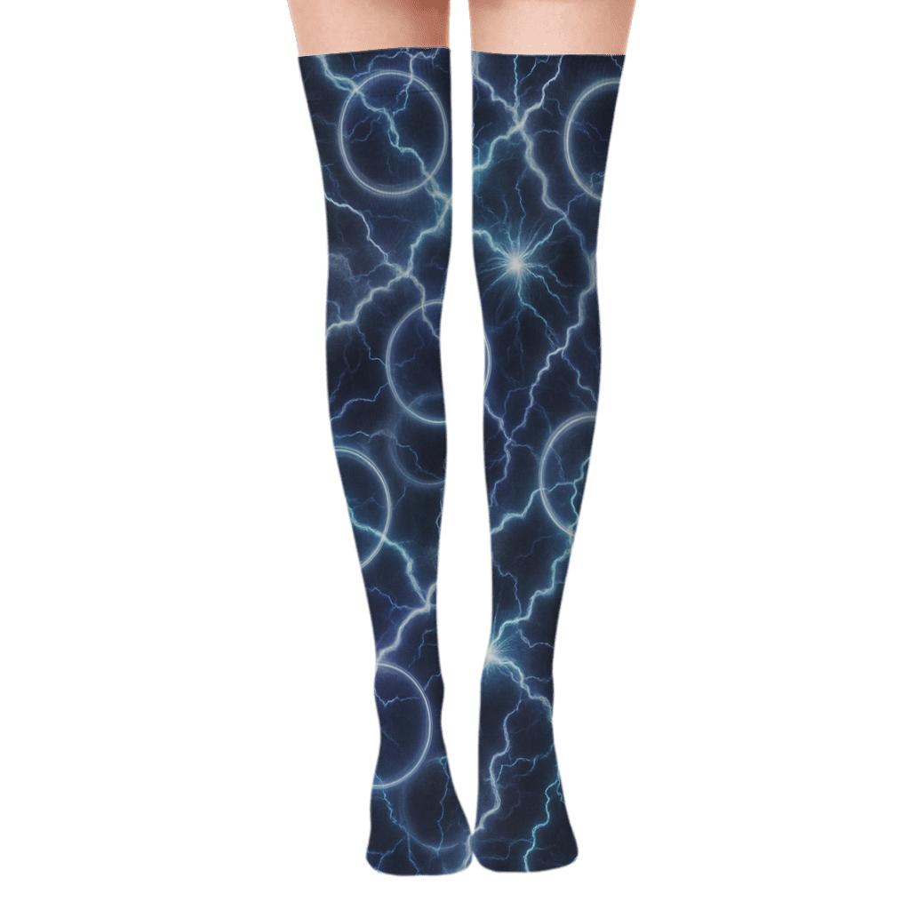 Storm Halo Energy Collage premium cozy over-the-knee socks