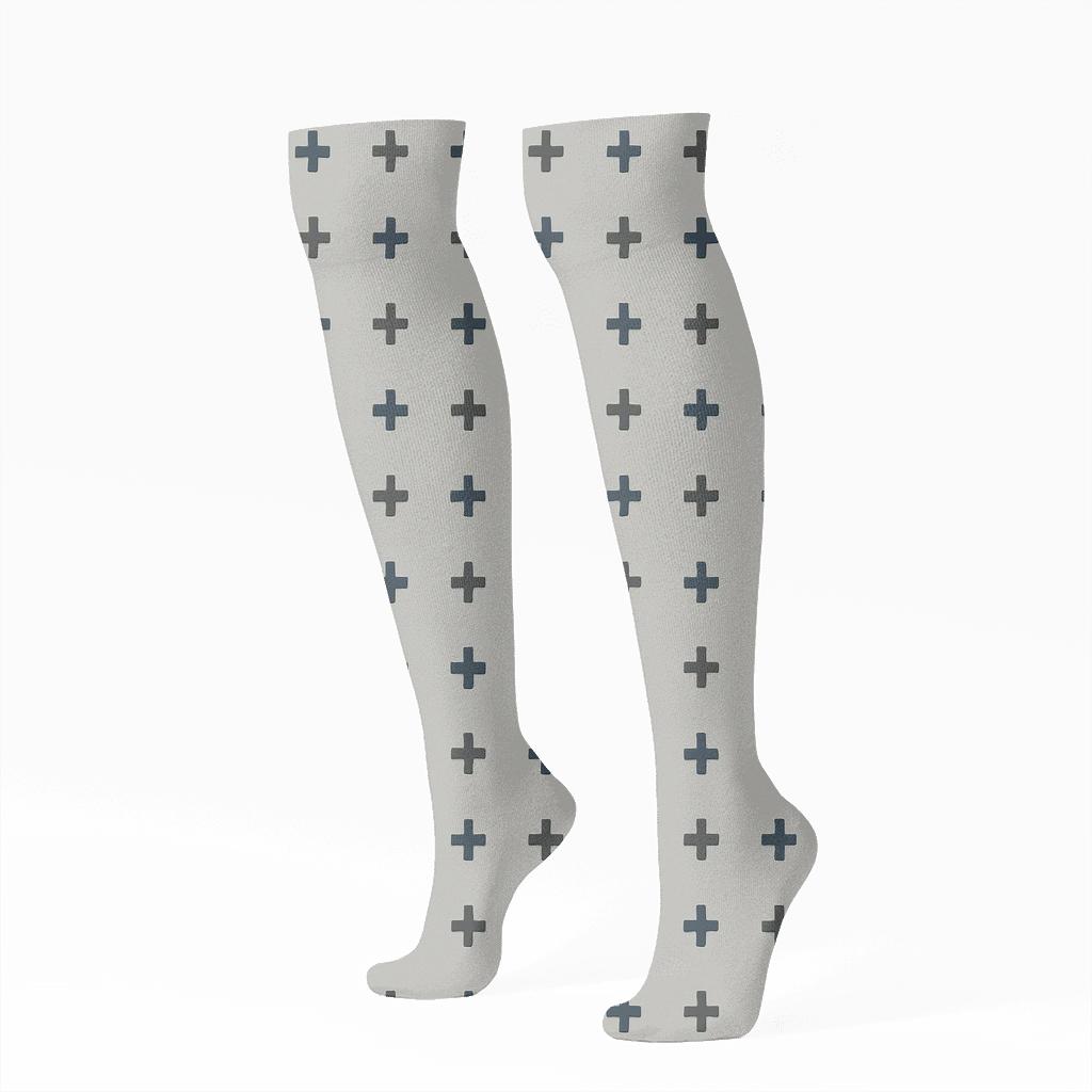 Gentle Cross Pack unique graphic knee-high socks