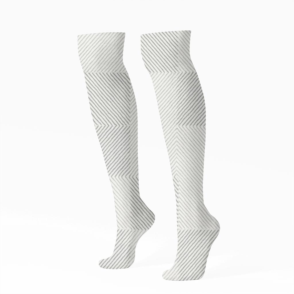 Plain Hatch Study soft everyday knee-high socks