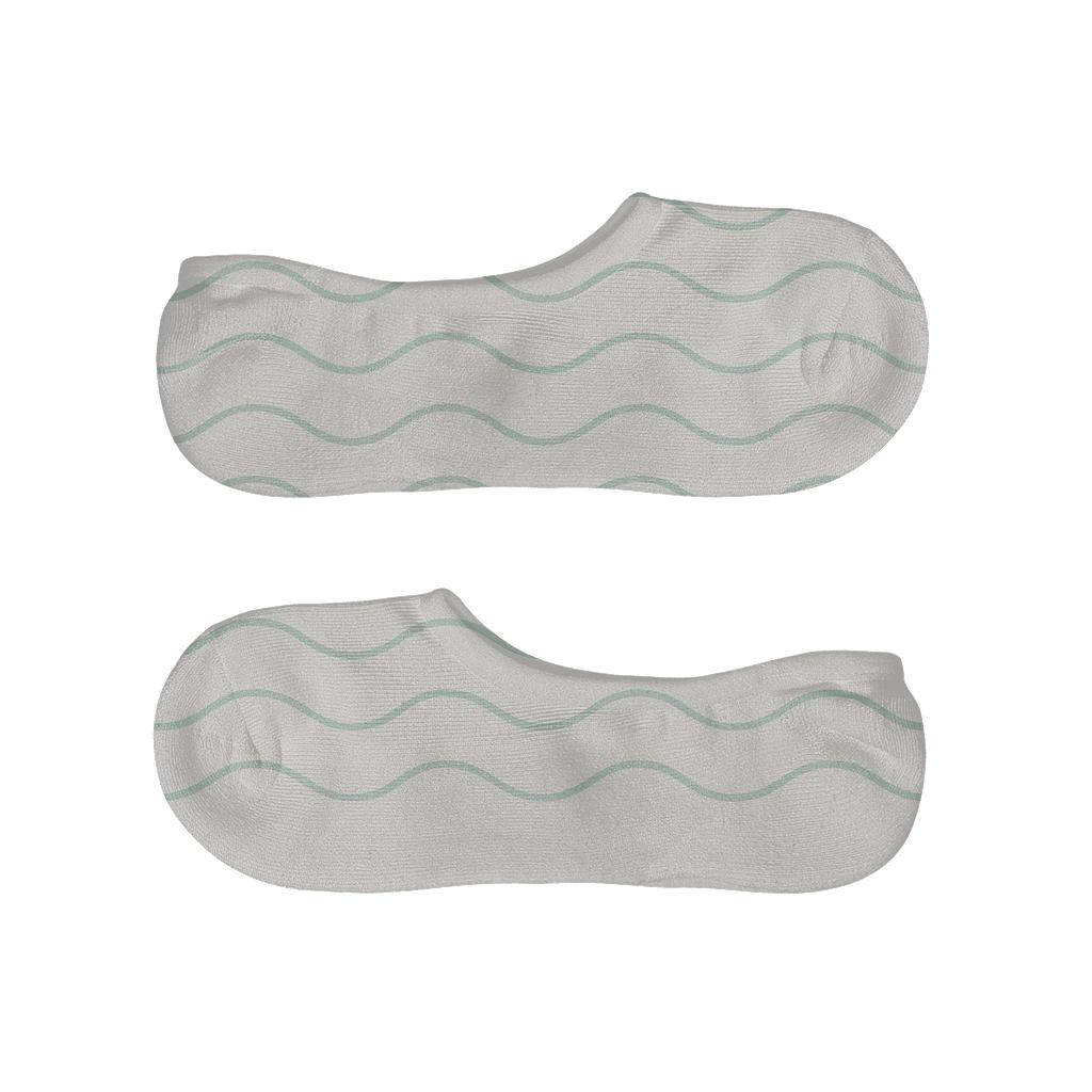 Quiet Wave Repeat low cut no-show socks