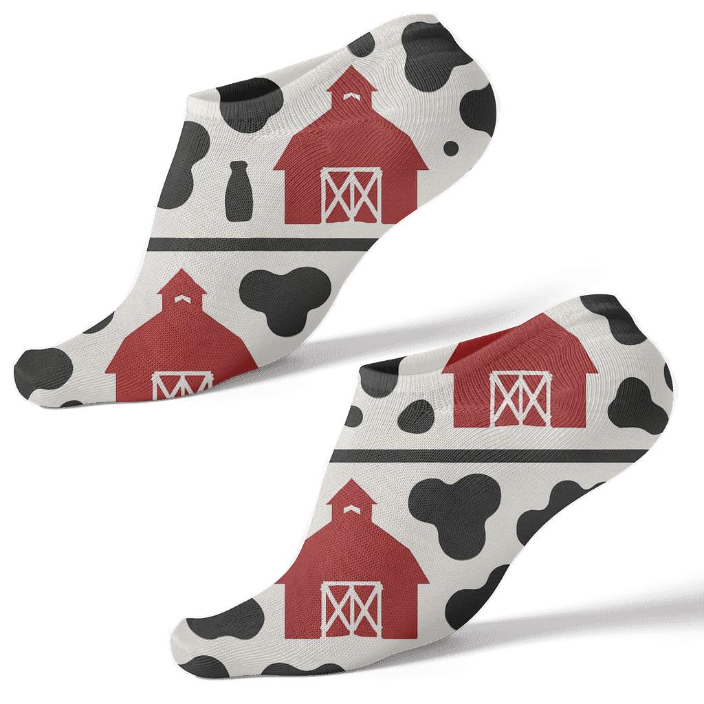 Barn Row Spot Stripe stylish athletic ankle socks