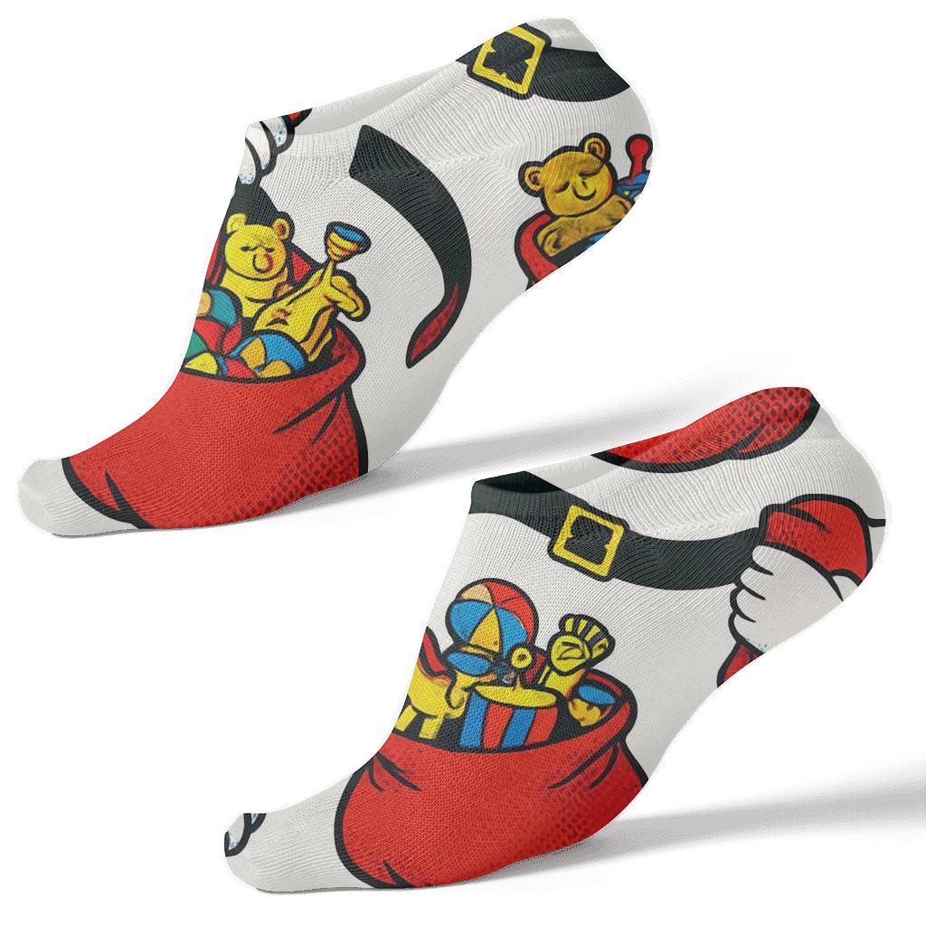 Sack Of Toys Scatter Santa Edition stylish athletic ankle socks