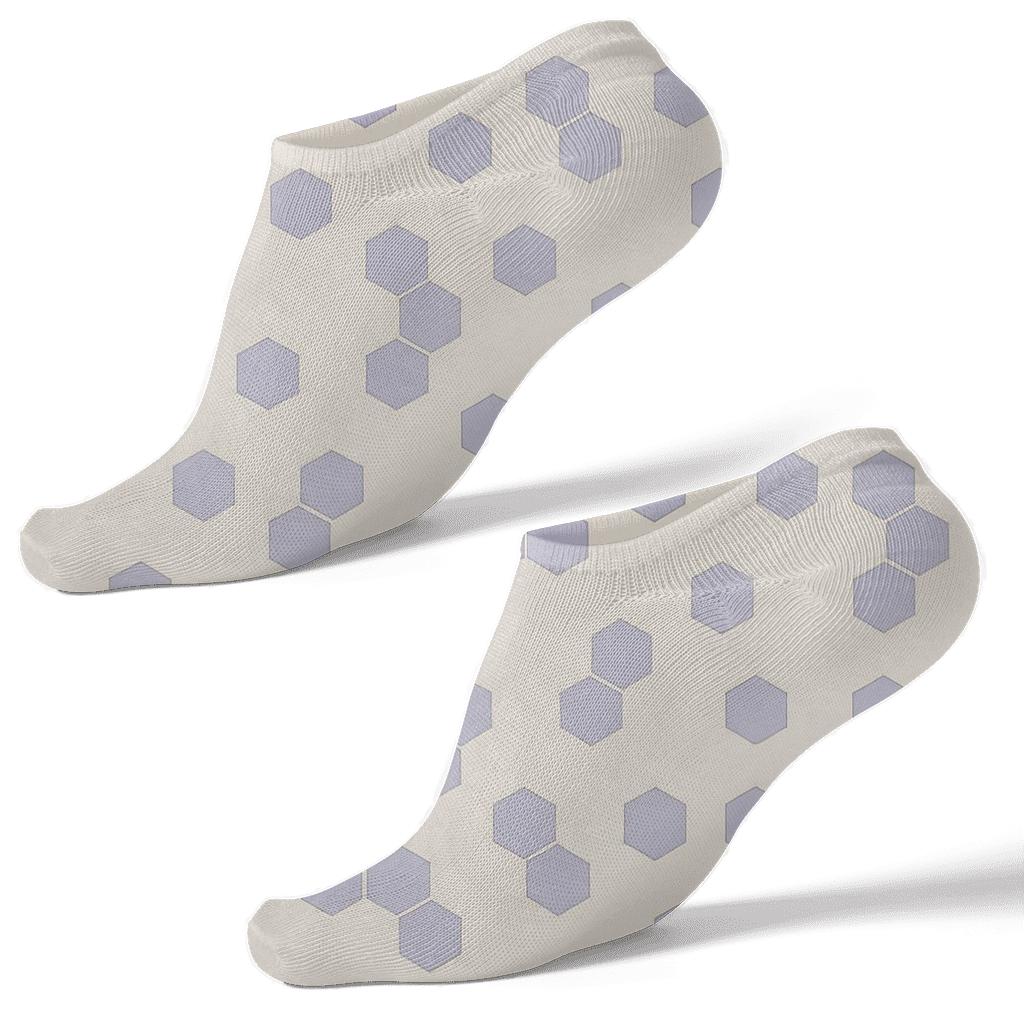 Mini Hex Scatter stylish athletic ankle socks