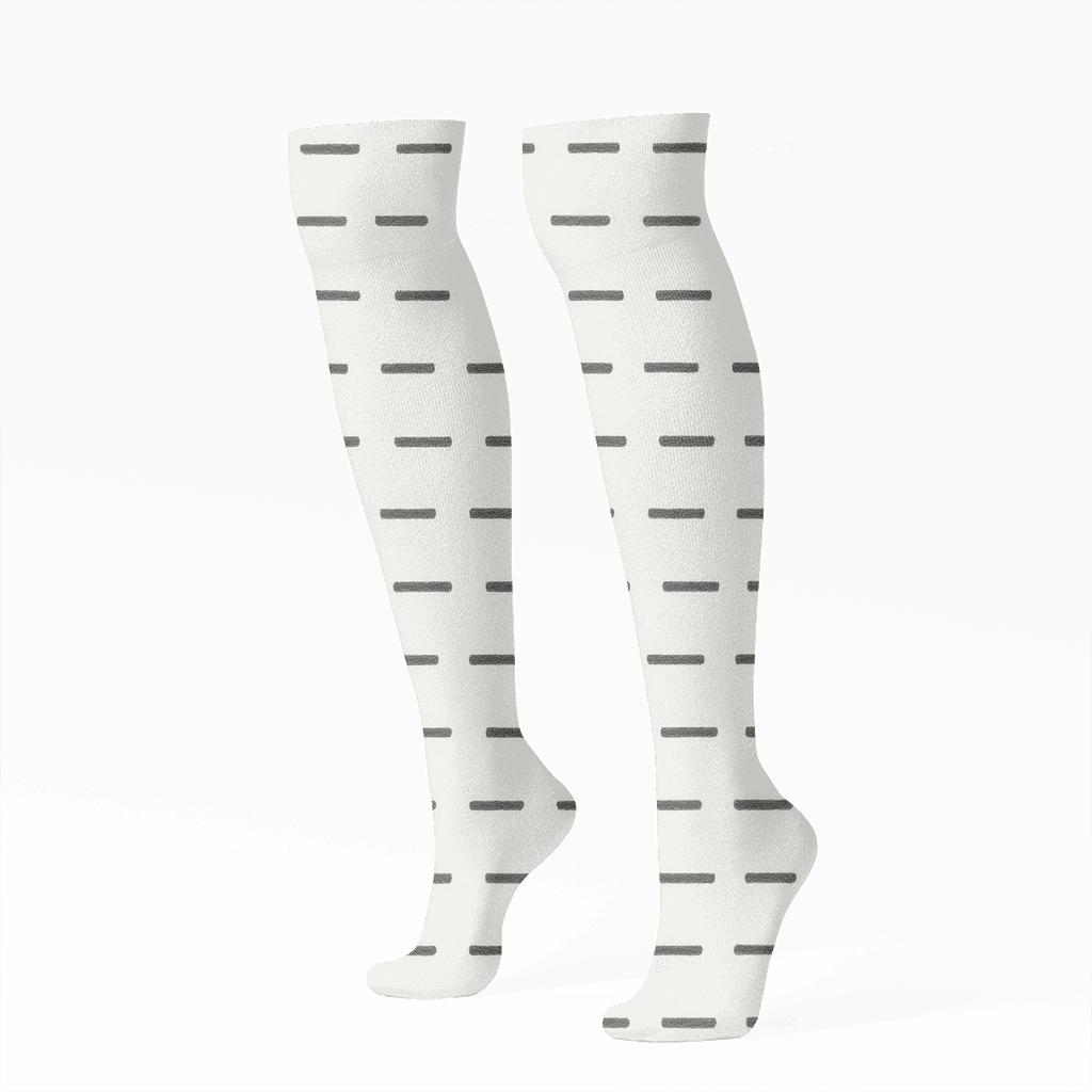 Even Dash Sequence custom knee-high socks