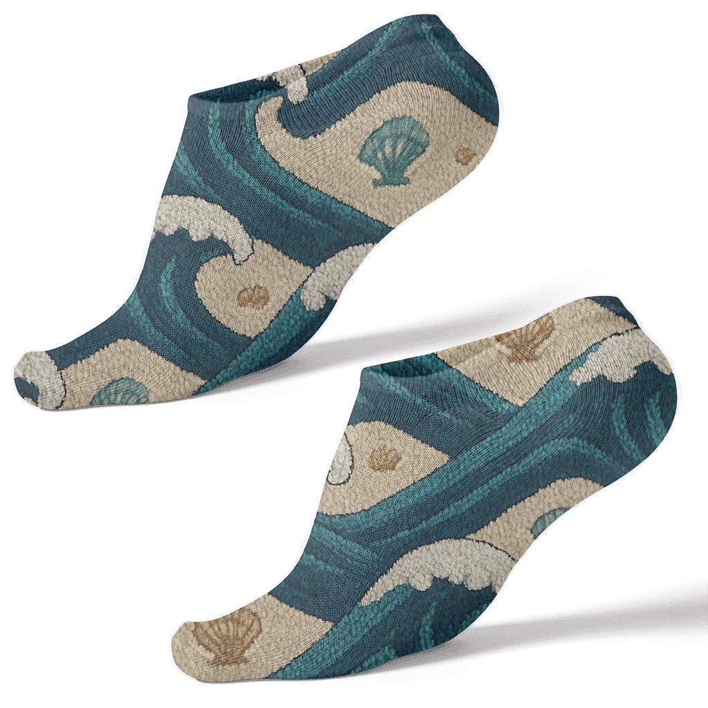 Deep Crest Tessellation unique graphic ankle socks