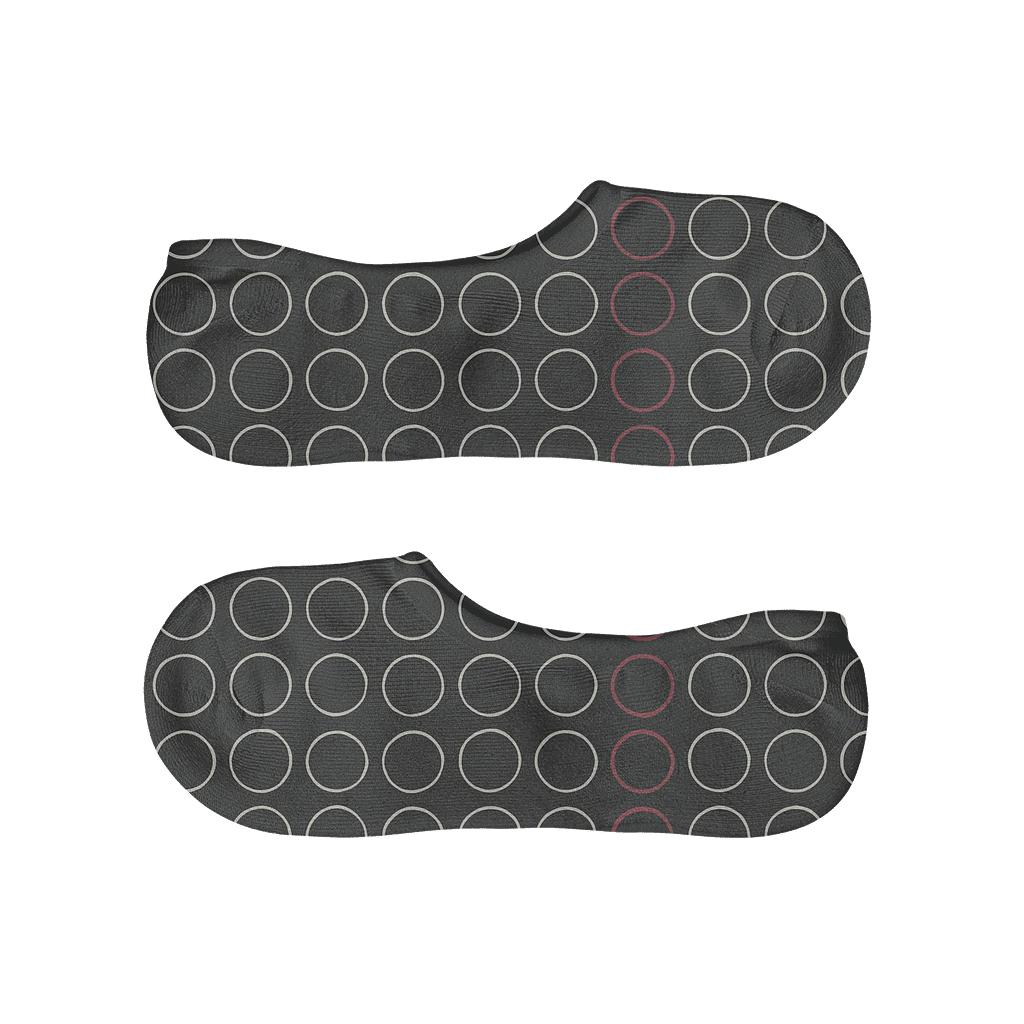 Small Ring Interval low cut no-show socks