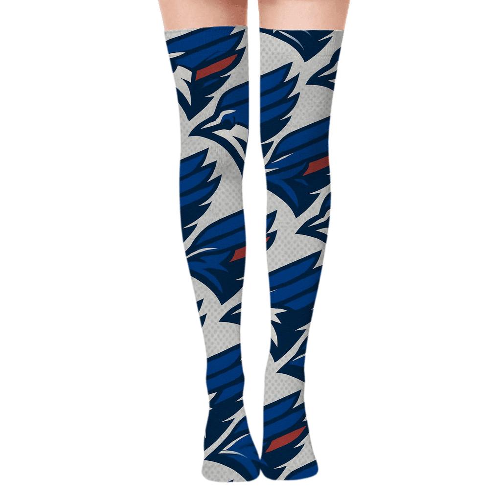 Blue Jays Wing Tessellation personalized over-the-knee socks