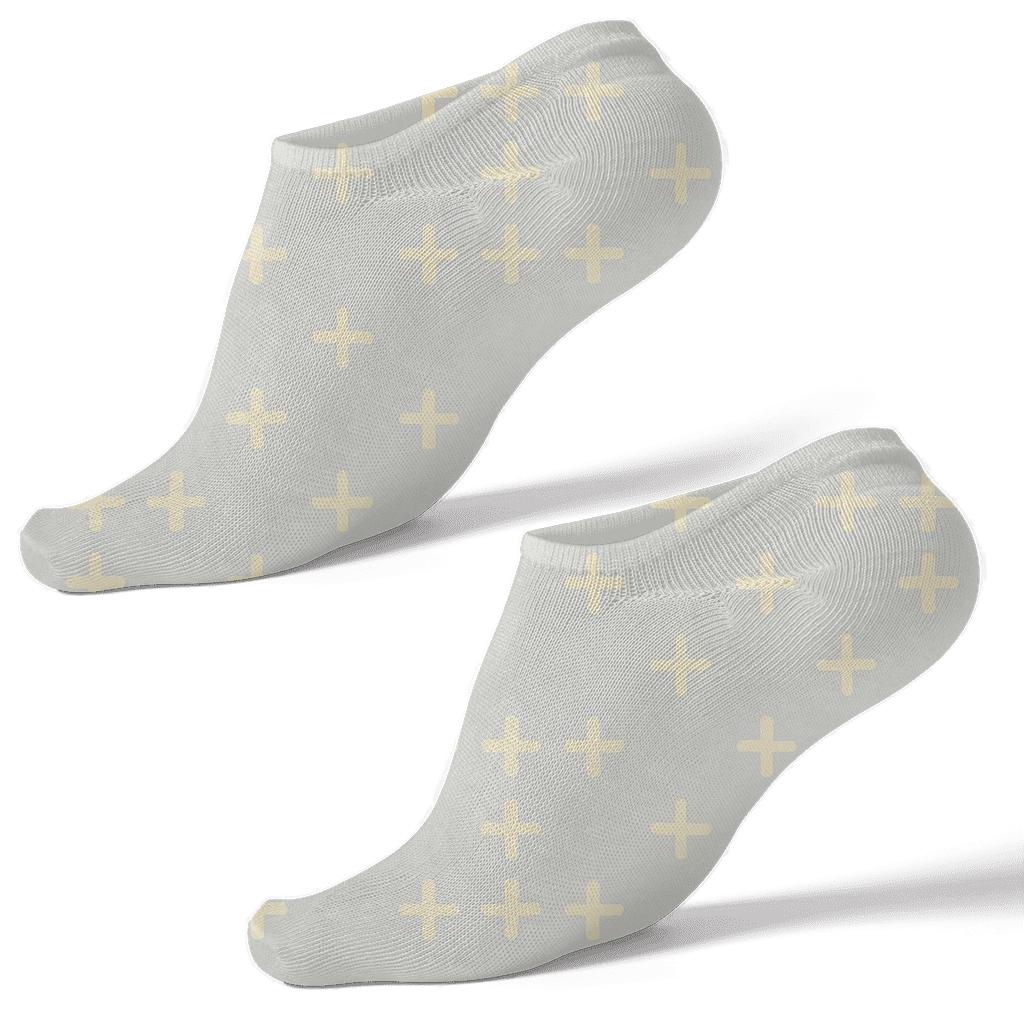 Gentle Cross Pack designer print ankle socks