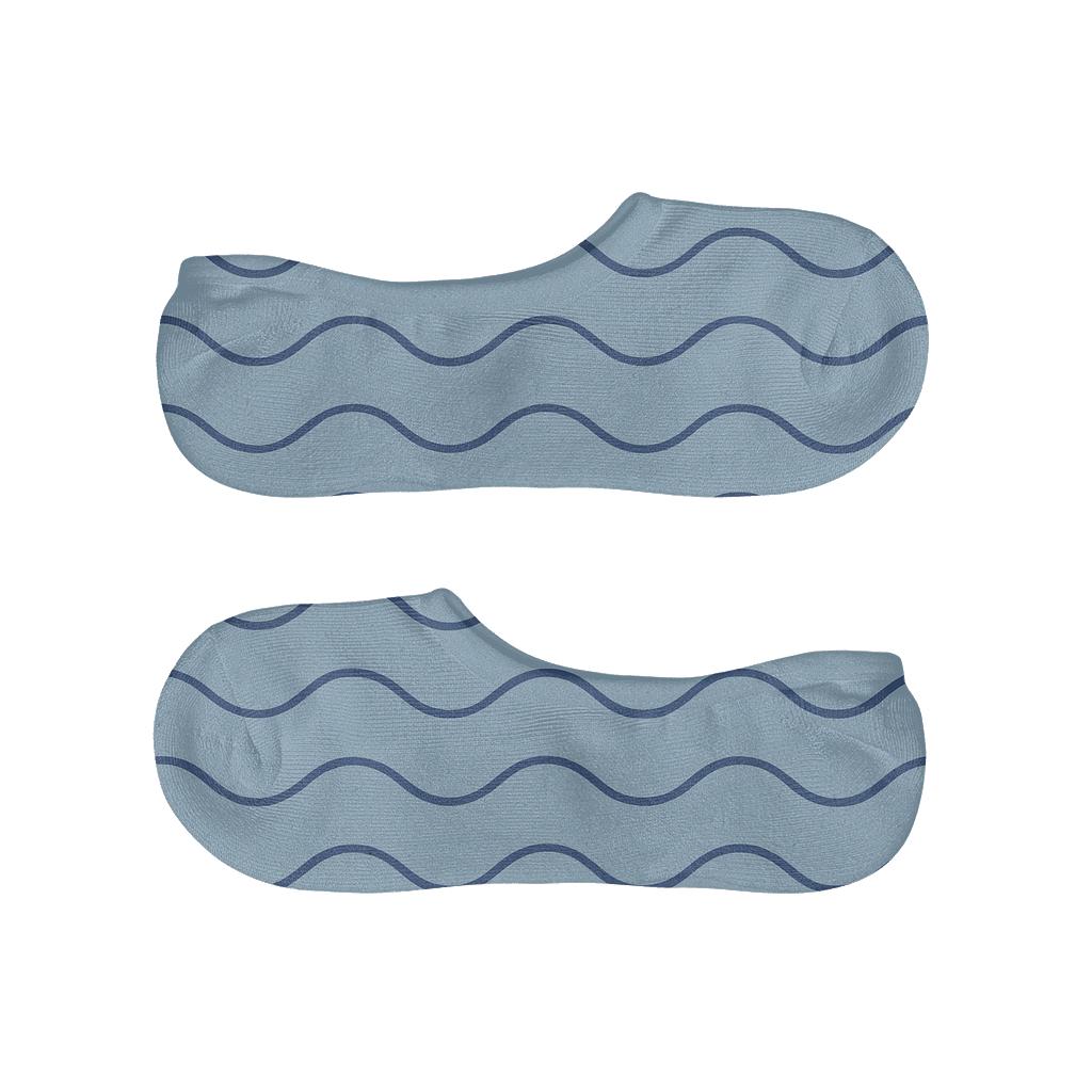 Quiet Wave Repeat custom no-show socks