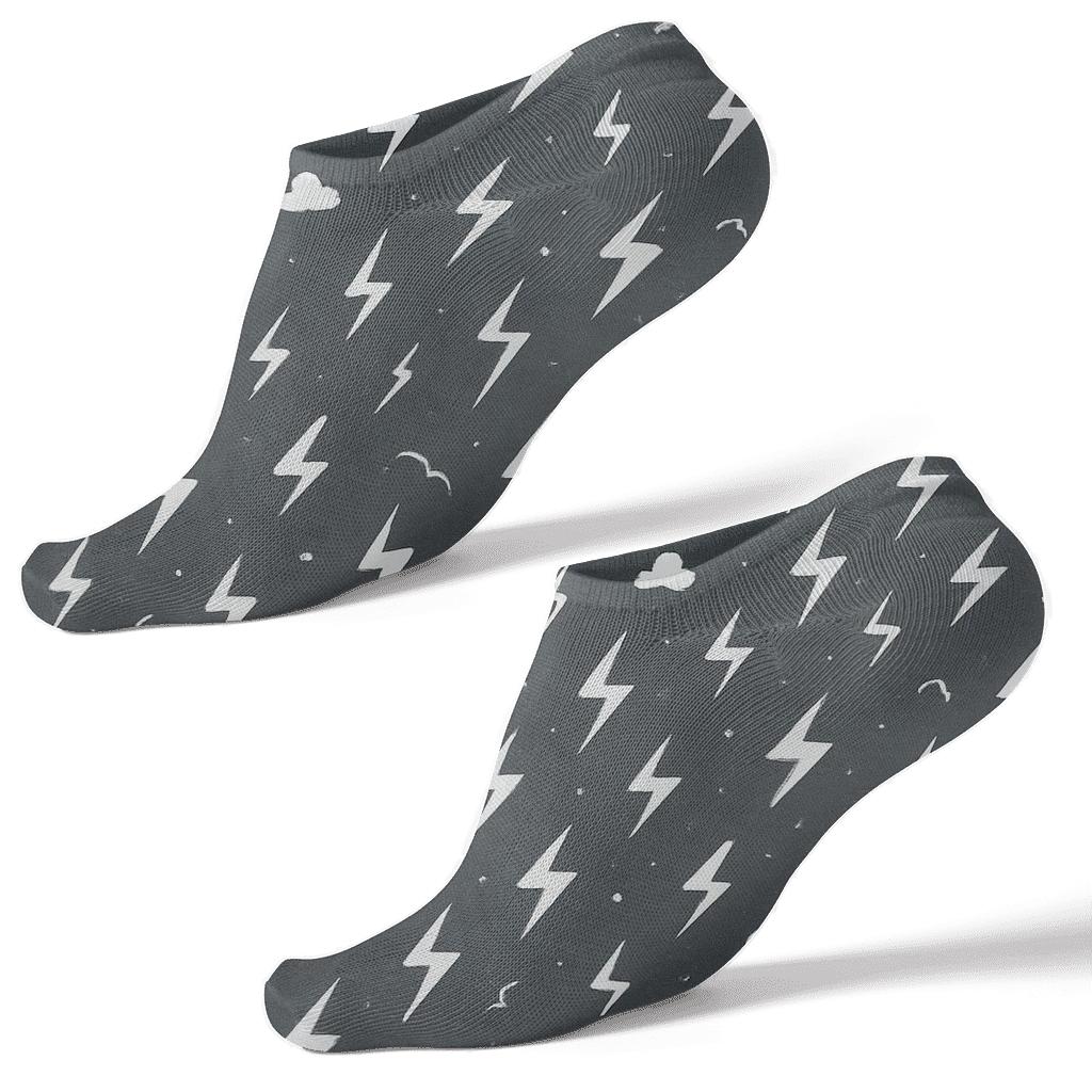 Scattered Micro Bolt Scatter custom ankle socks