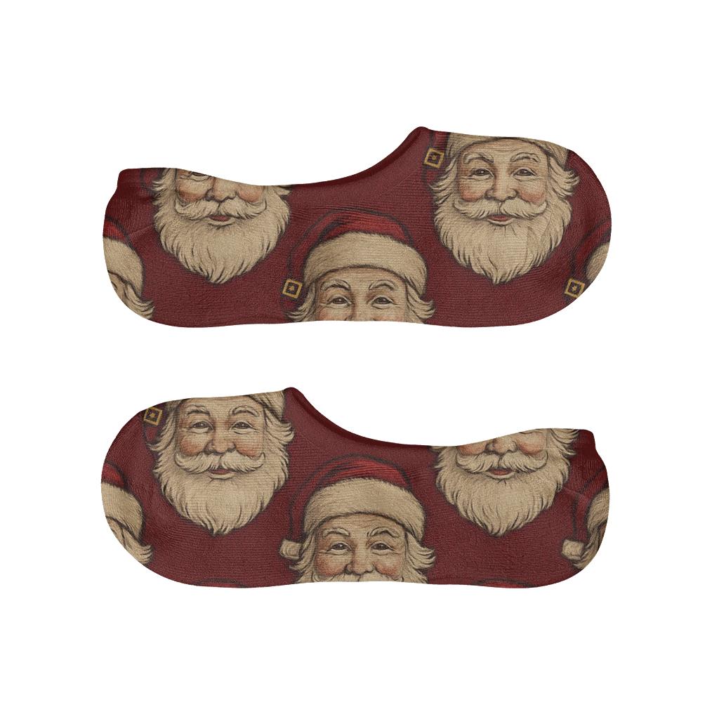 Santa Lattice Motif Blanket anti-slip no-show socks