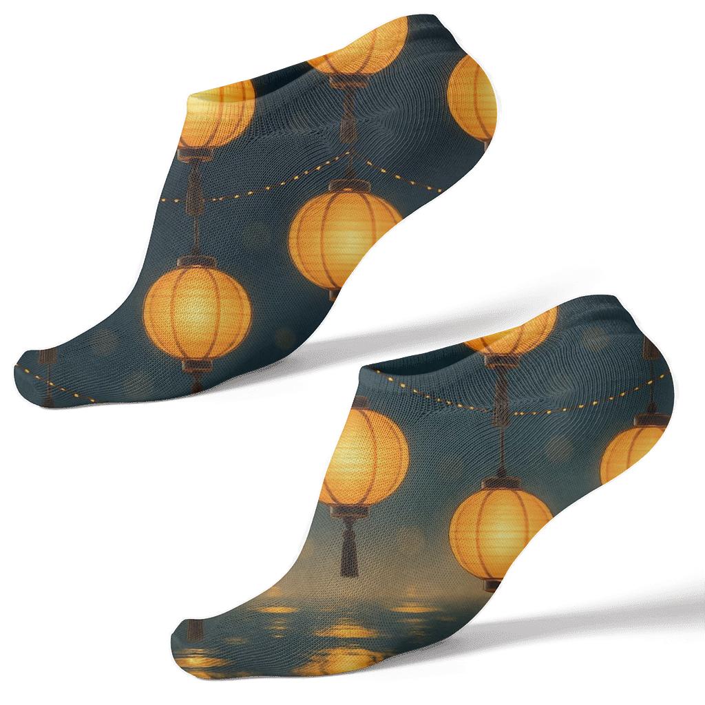 Garland With Lantern Accents comfortable cotton ankle socks
