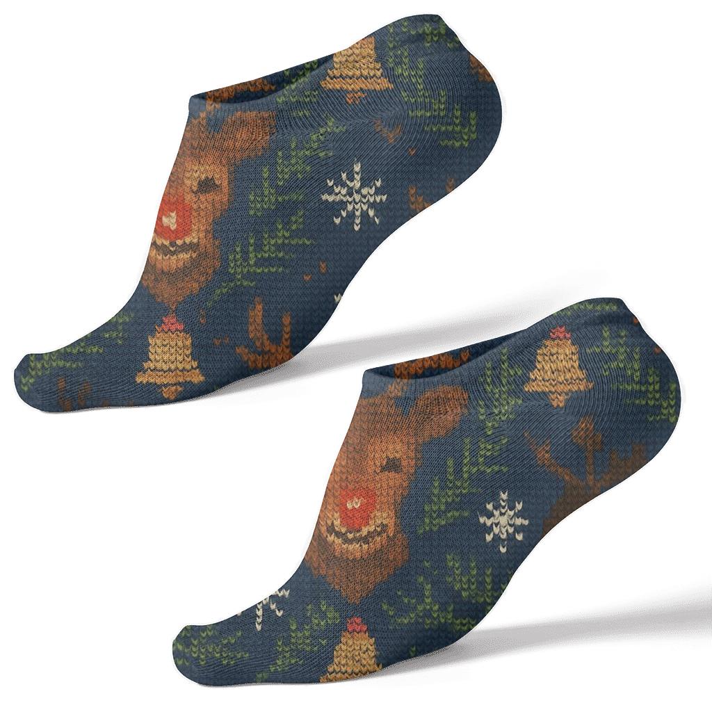 Rudolph Lattice Tapestry unique graphic ankle socks