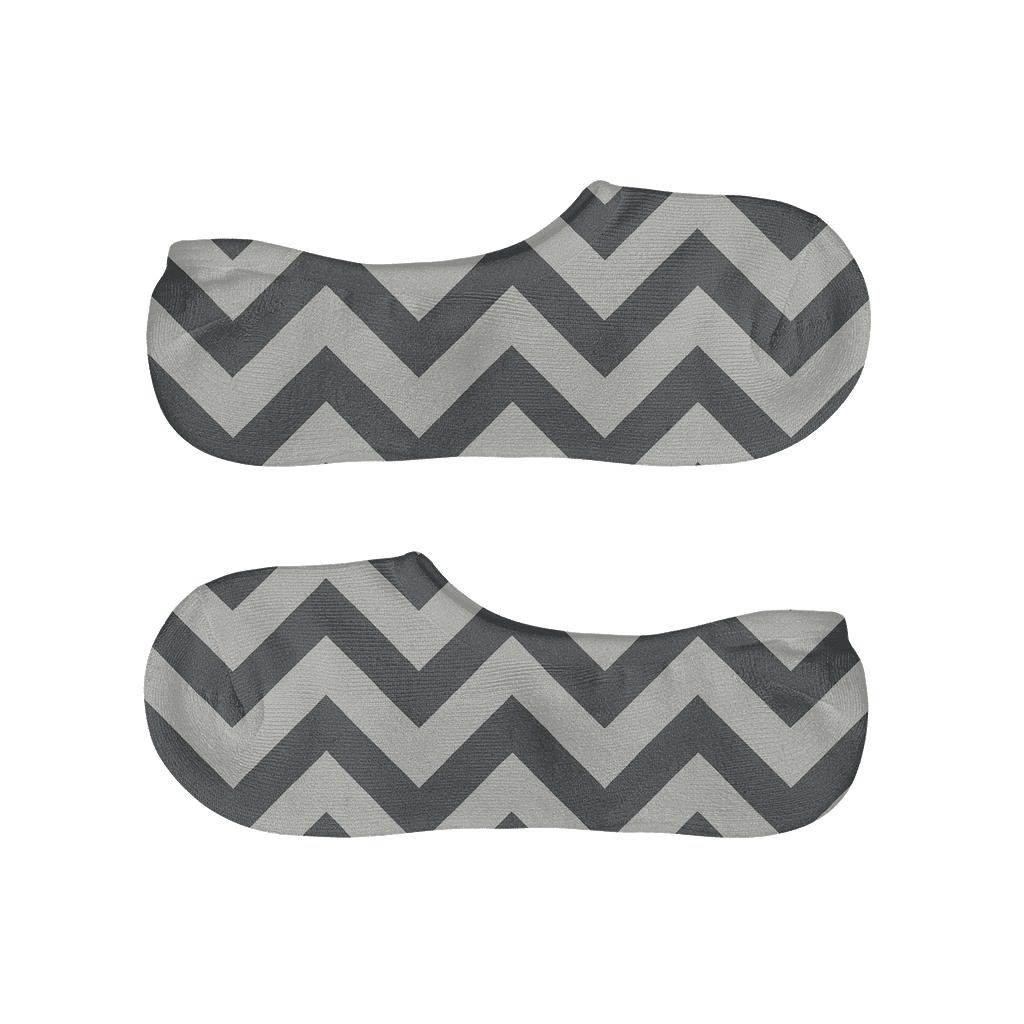 Slim Chevron March soft cotton no-show socks