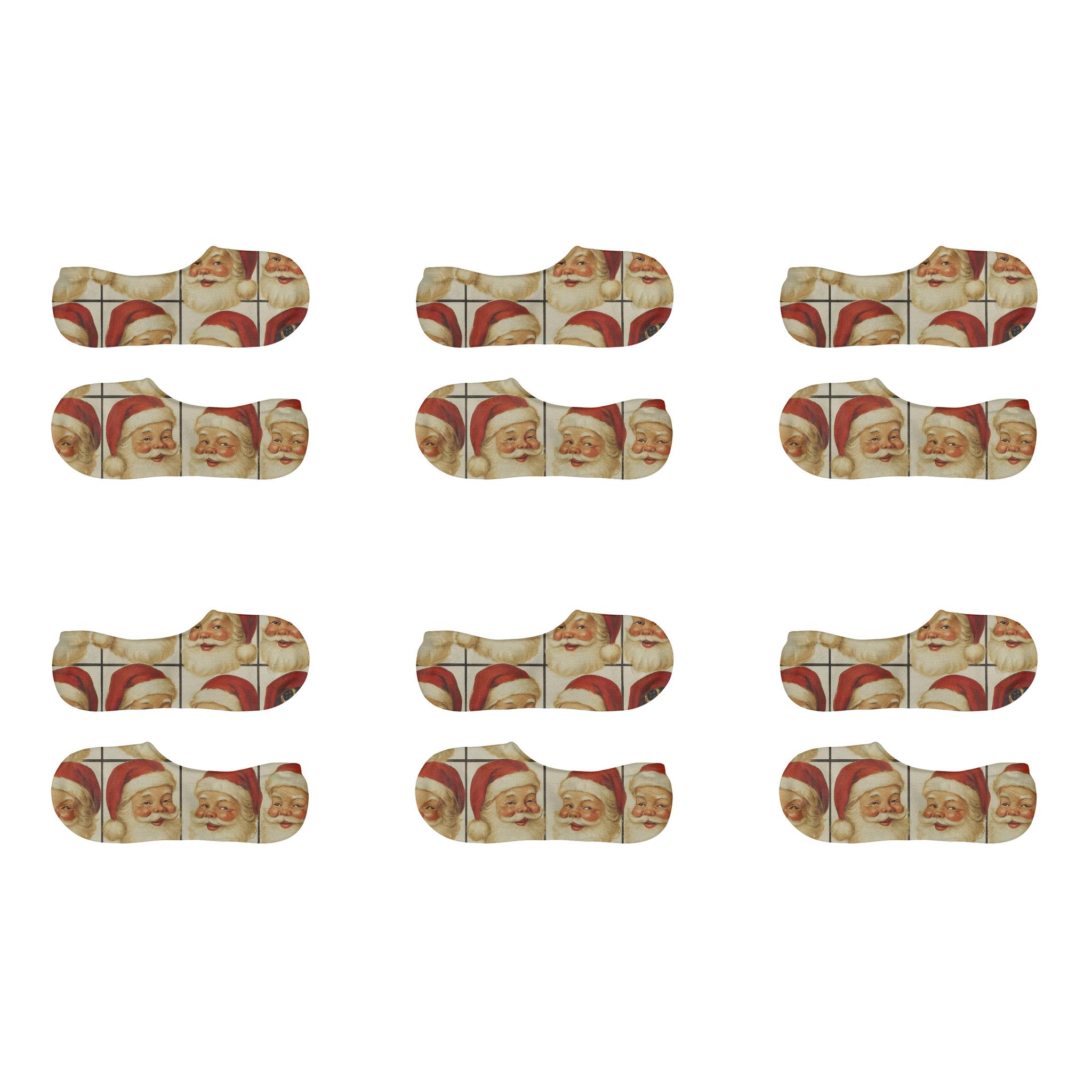 Santa Hat Grid Classic comfortable low-cut socks