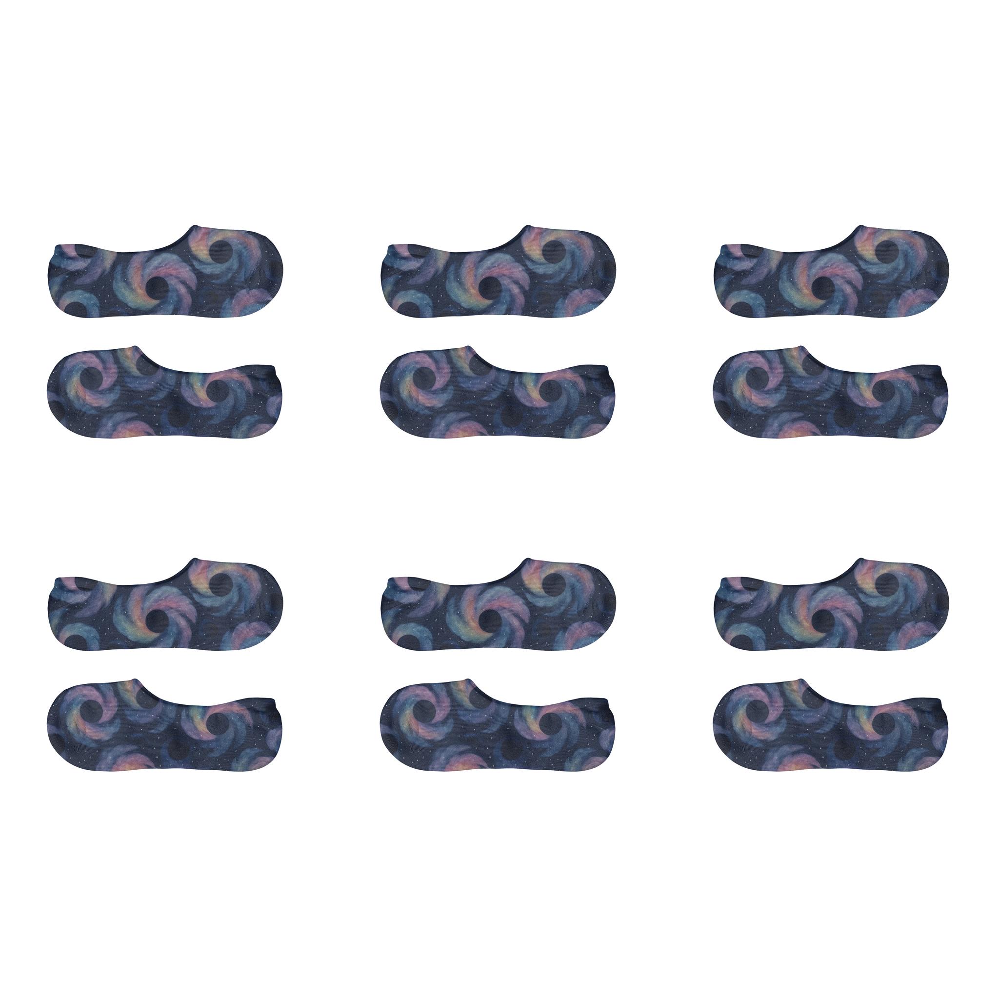 Midnight Nebula Tessellation trendy no-show sock styles