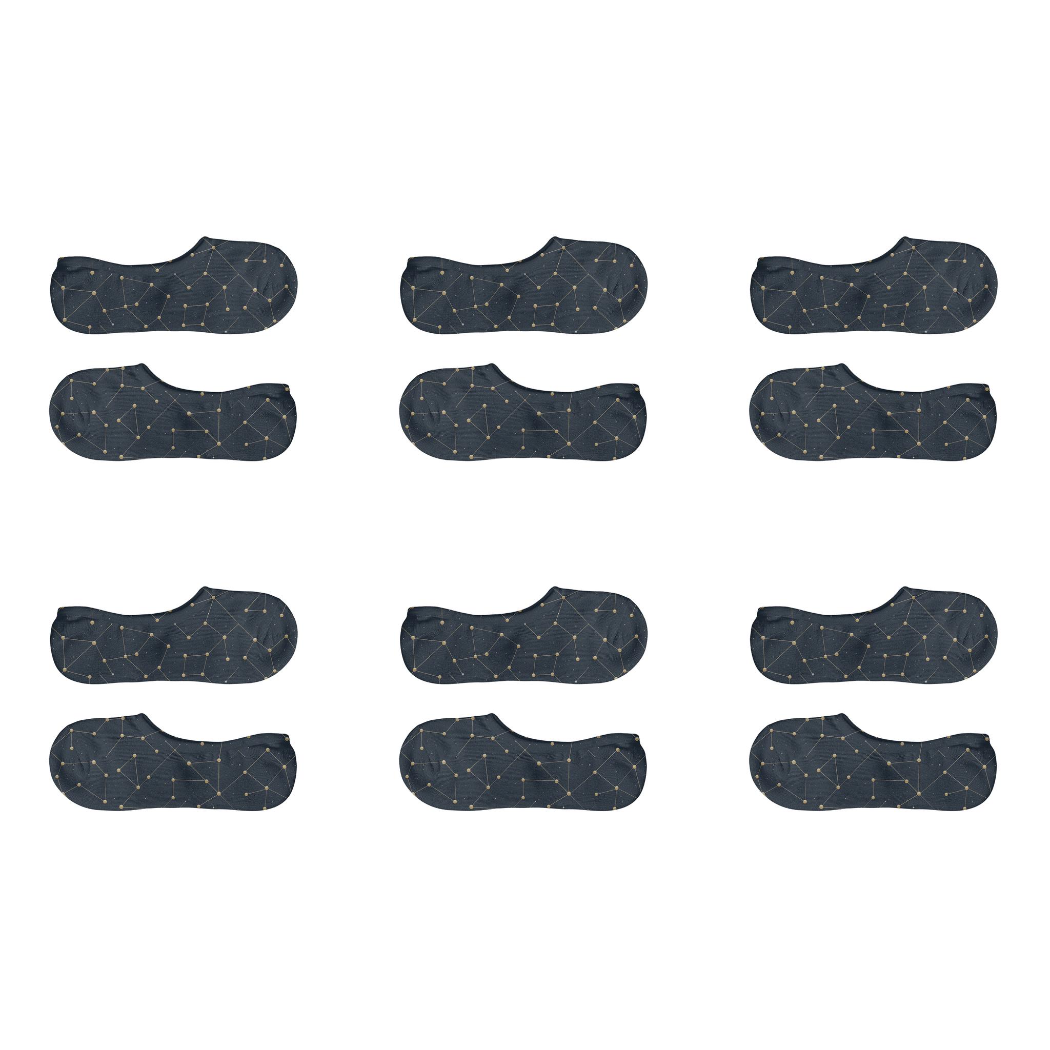 Constellation Diagram Grid anti-slip no-show socks