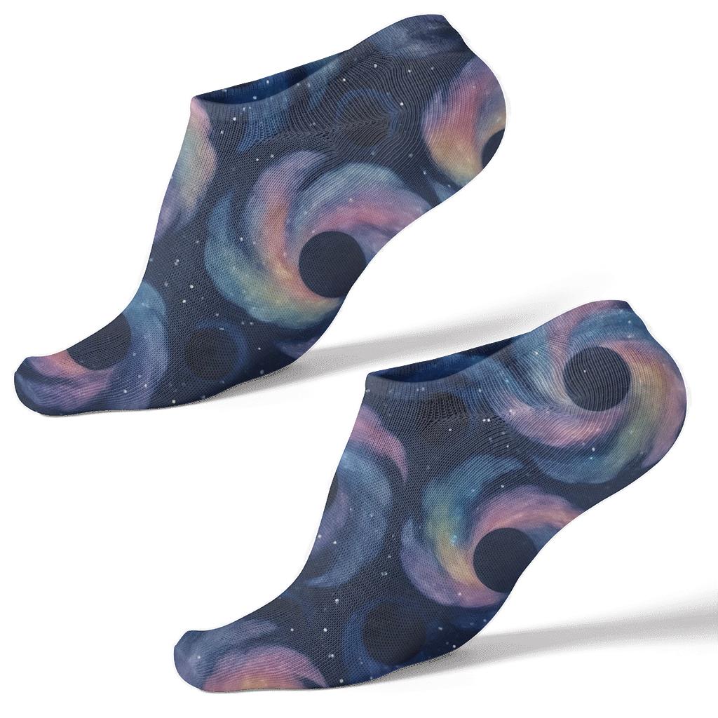 Midnight Nebula Tessellation stylish athletic ankle socks